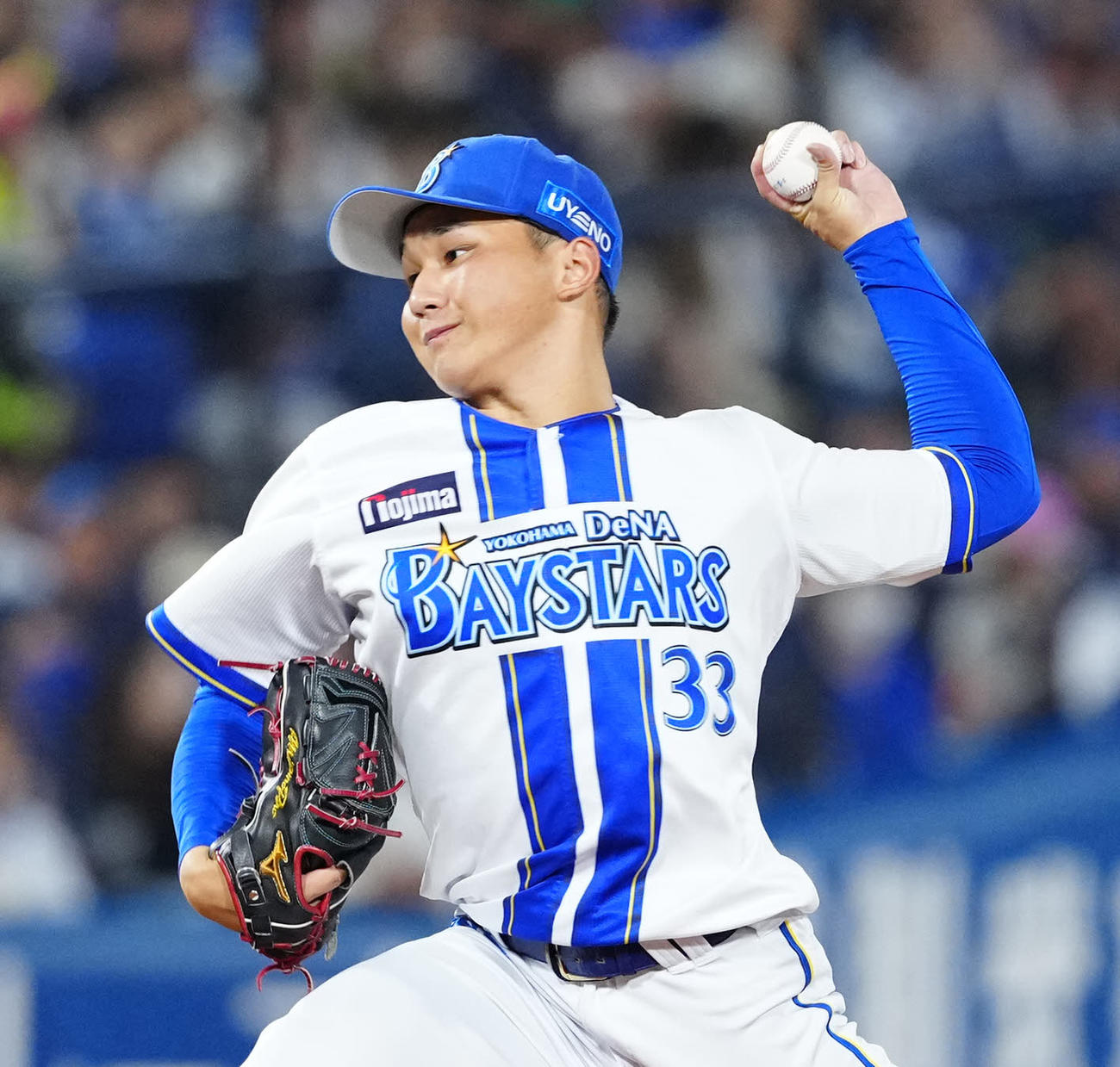 DeNA対ヤクルト　DeNA4番手の武田（撮影・江口和貴）