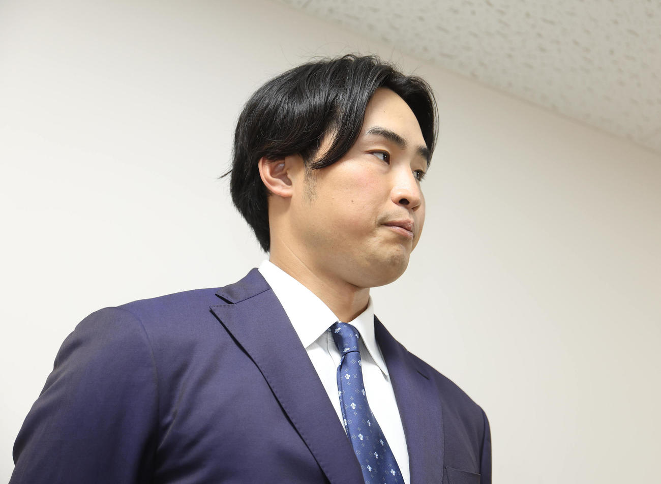 戦力外通告を受け心境を語る阪神佐藤蓮（撮影・白石智彦）