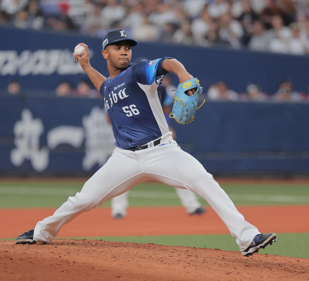 オリックス対西武　西武3番手のラミレス（撮影・宮崎幸一）