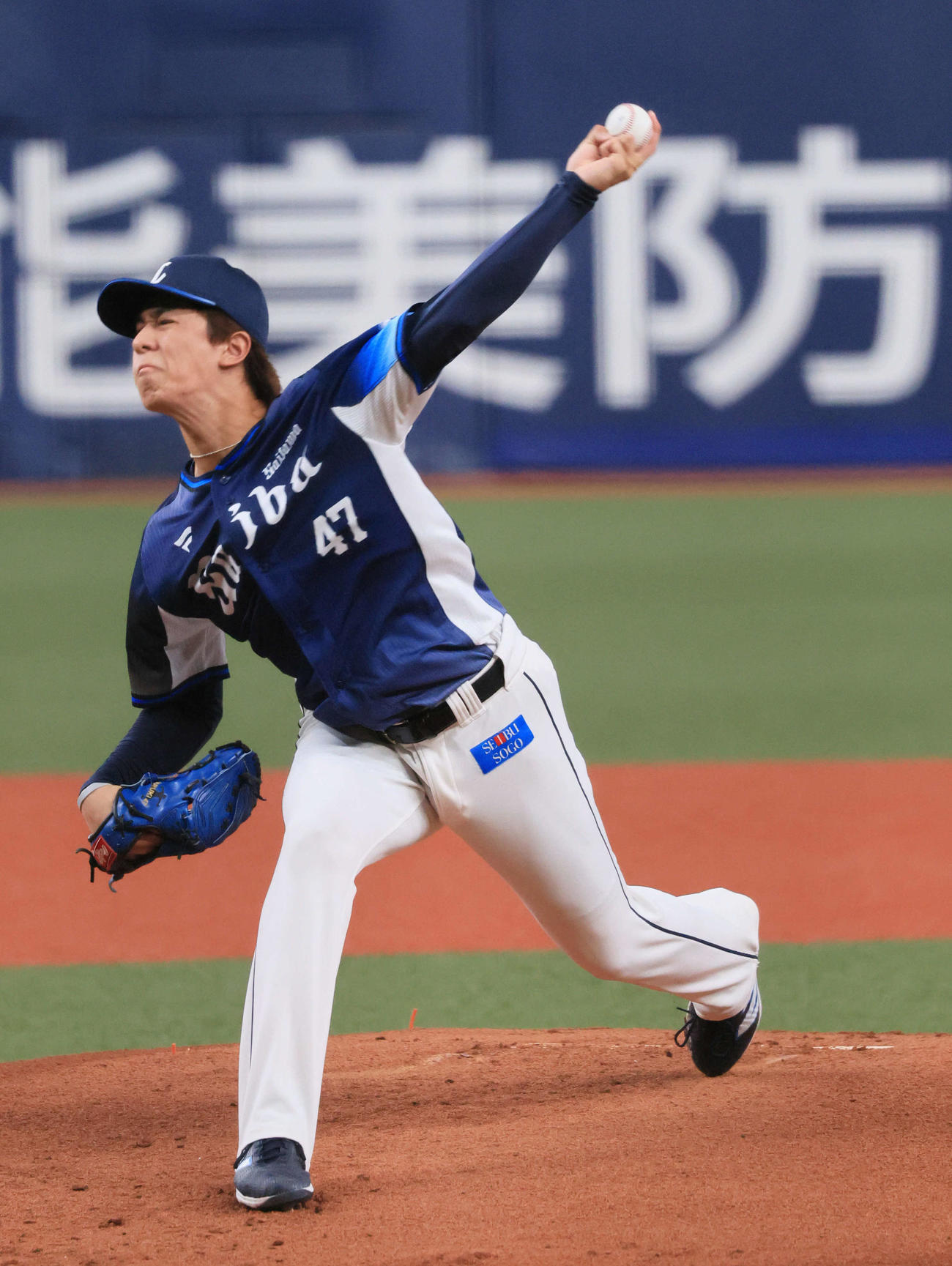 オリックス対西武　西武先発の杉山（撮影・宮崎幸一）