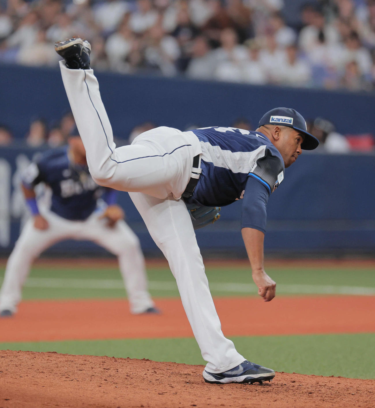 オリックス対西武　西武3番手のラミレス（撮影・宮崎幸一）