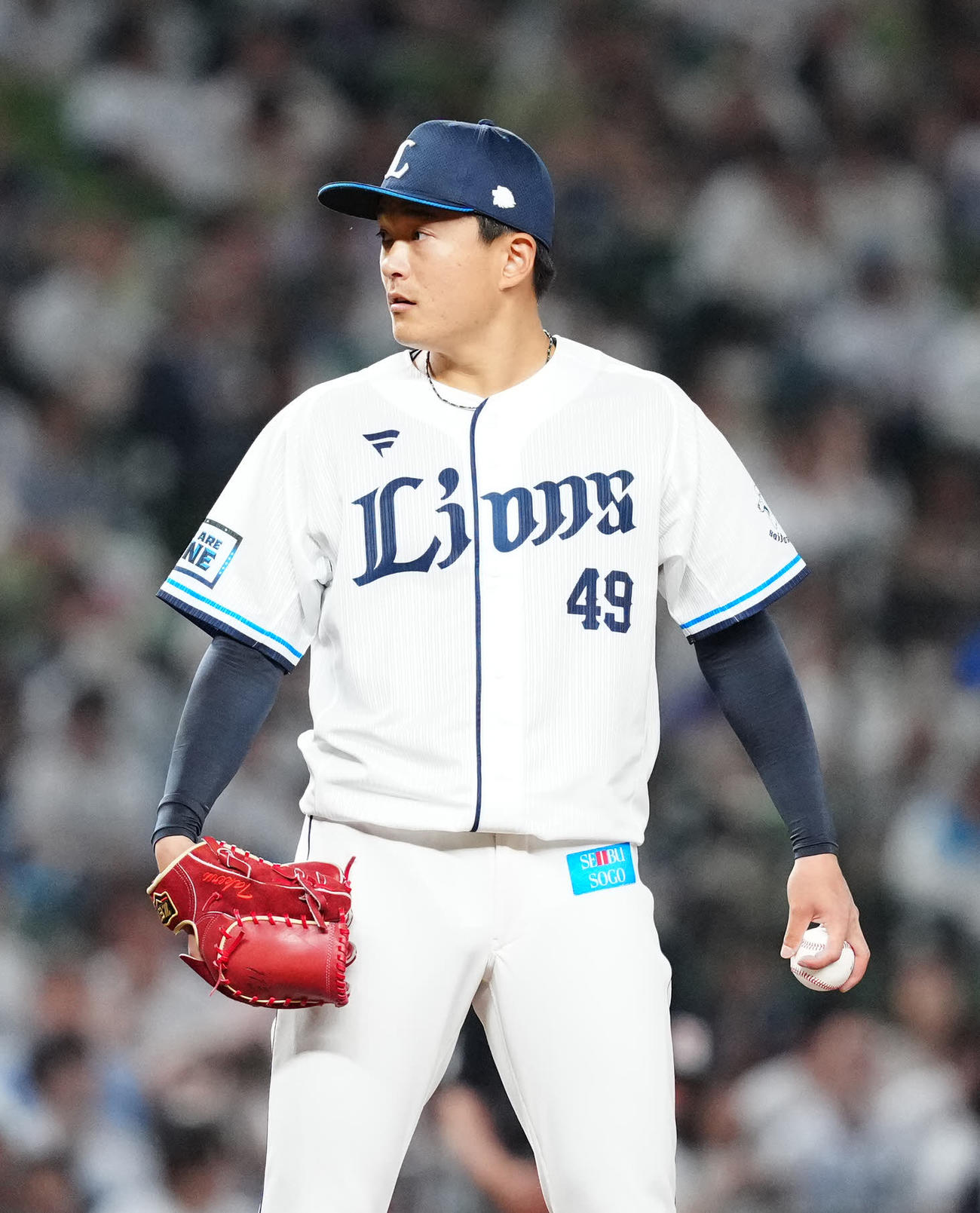 西武佐々木健（2025年6月5日撮影）