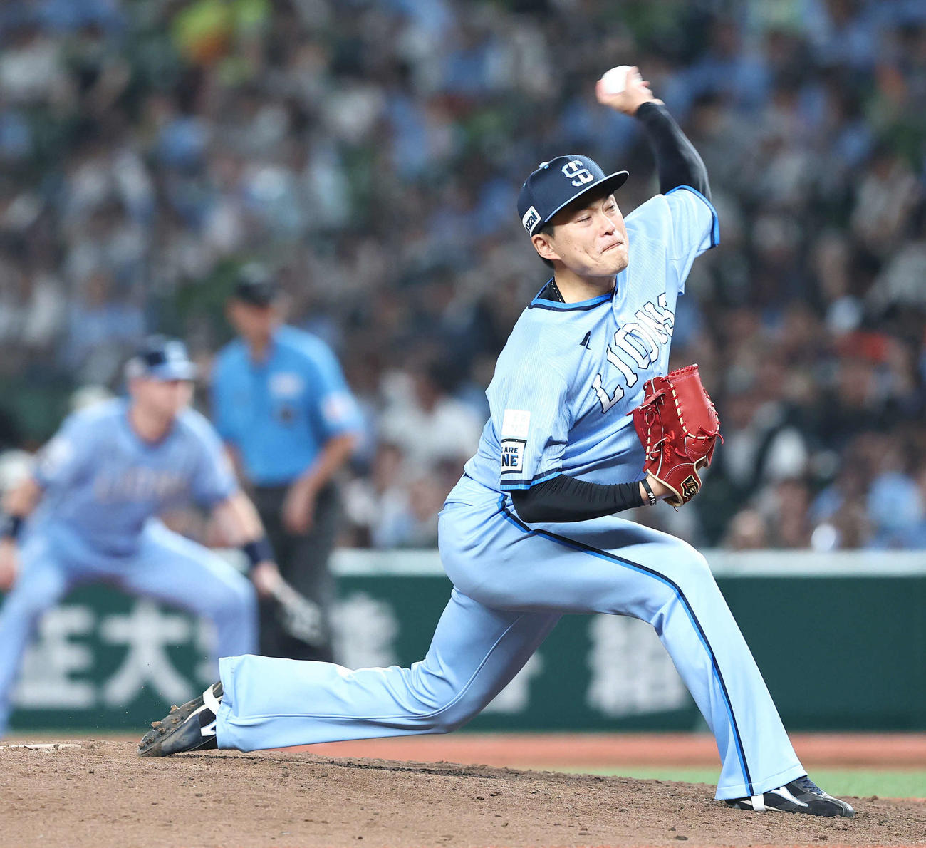 西武佐々木健（2025年8月2日撮影）
