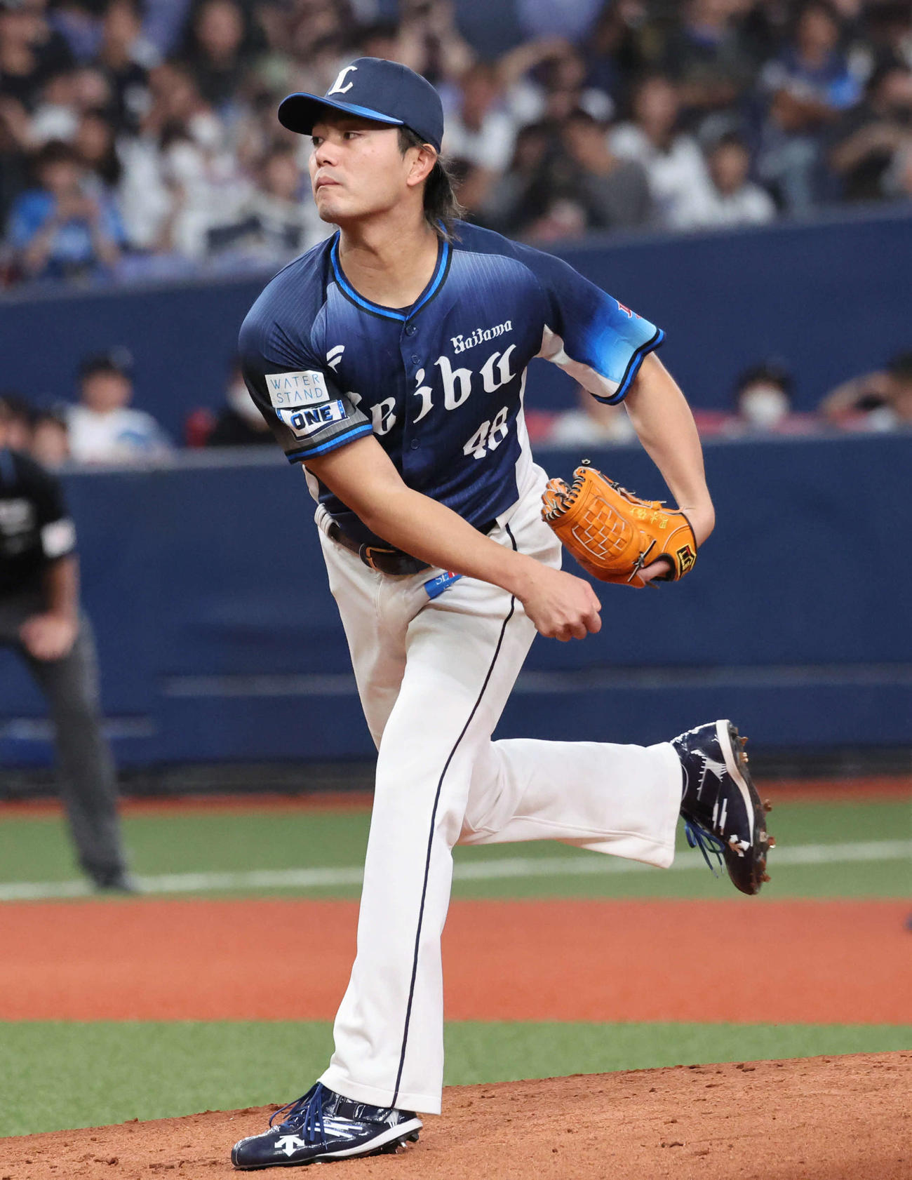 オリックス対西武　西武先発の今井（撮影・西尾就之）