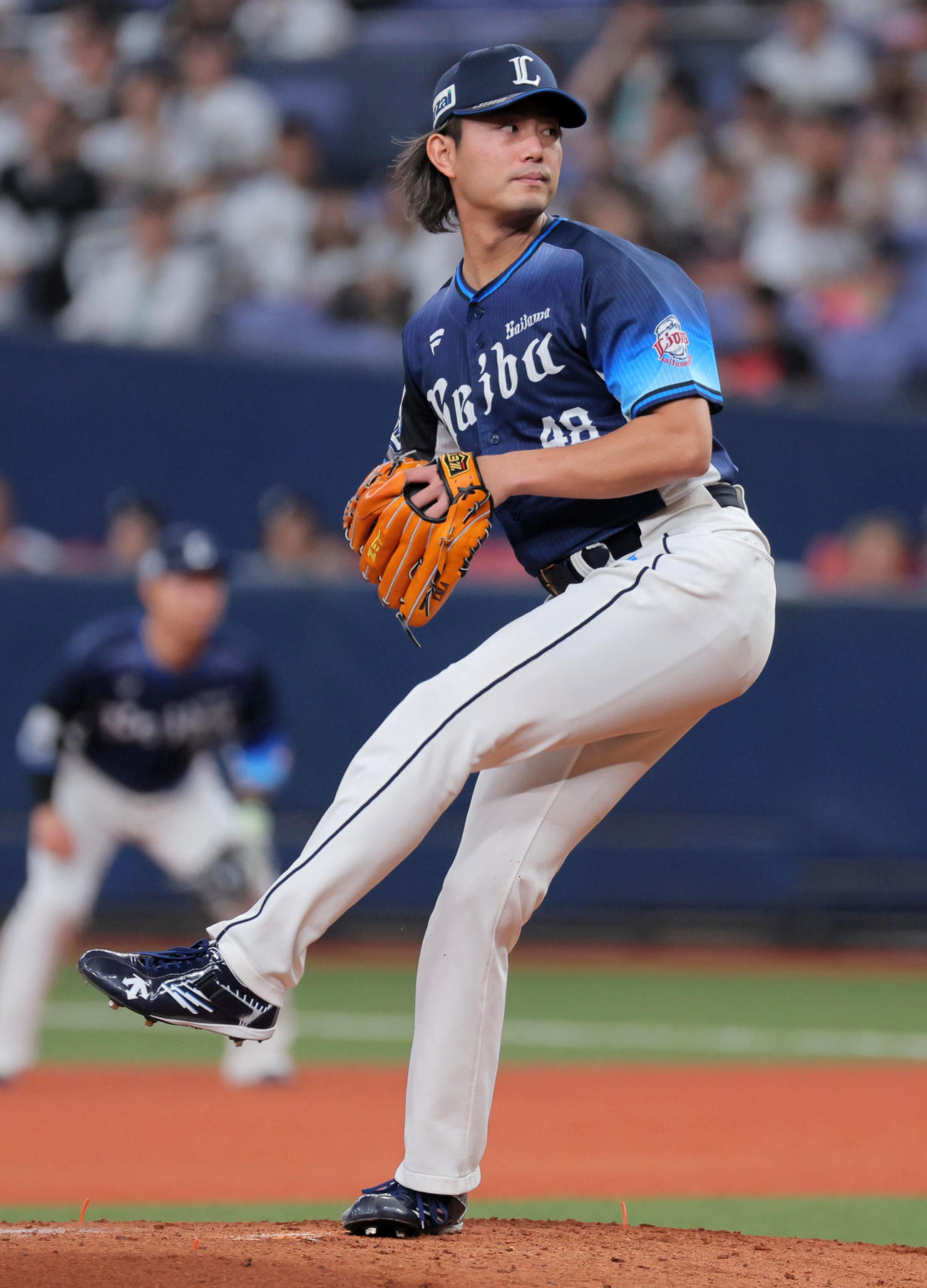 オリックス対西武　西武先発の今井（撮影・宮崎幸一）