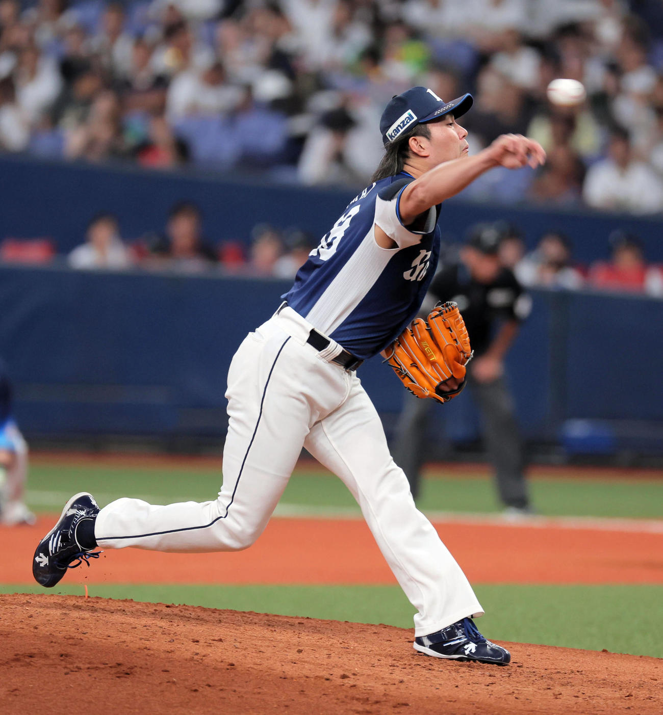 オリックス対西武　西武先発の今井（撮影・宮崎幸一）