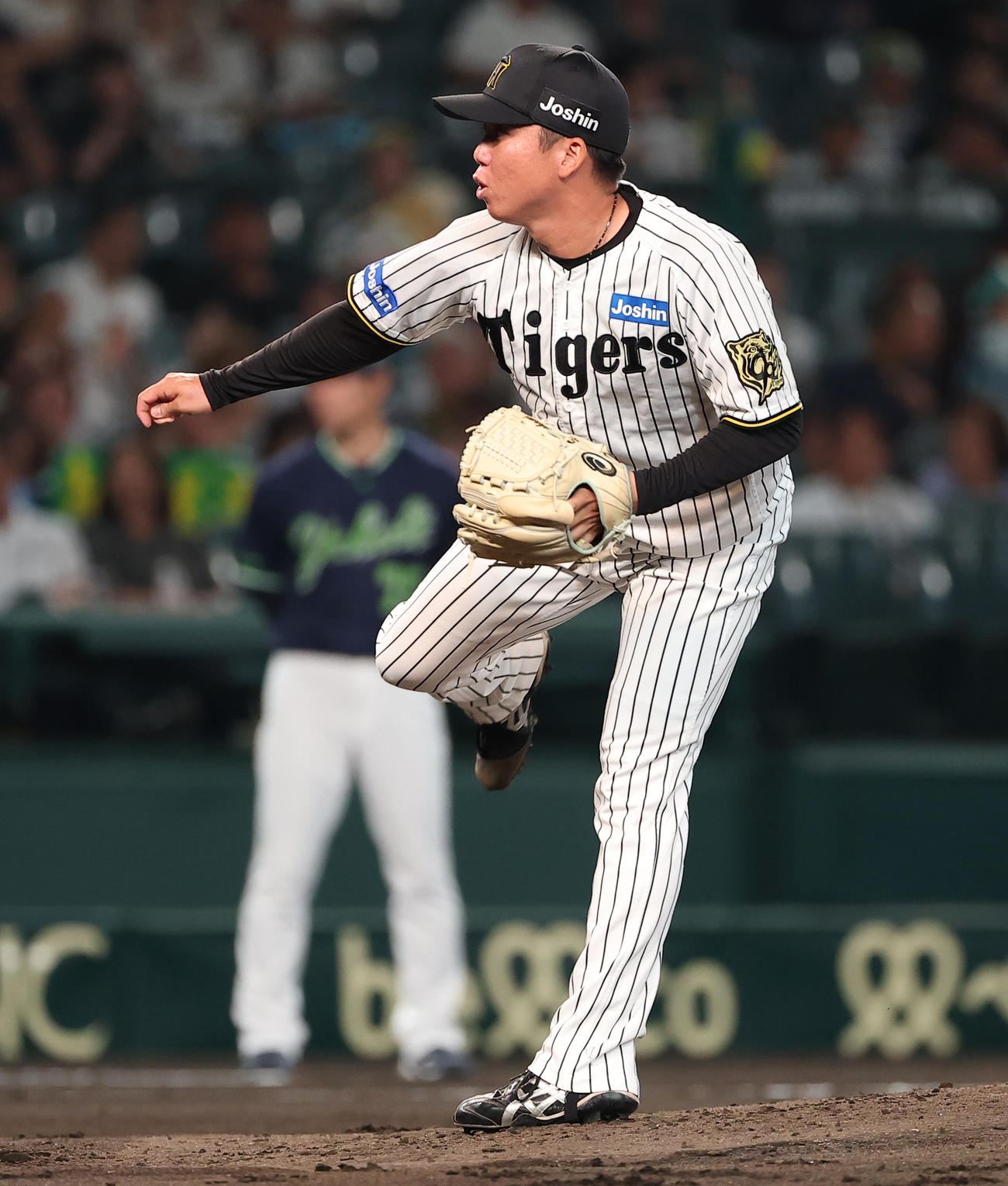 阪神対ヤクルト　3回表ヤクルト1死、村上は青柳から三振を奪う（撮影・上田博志）