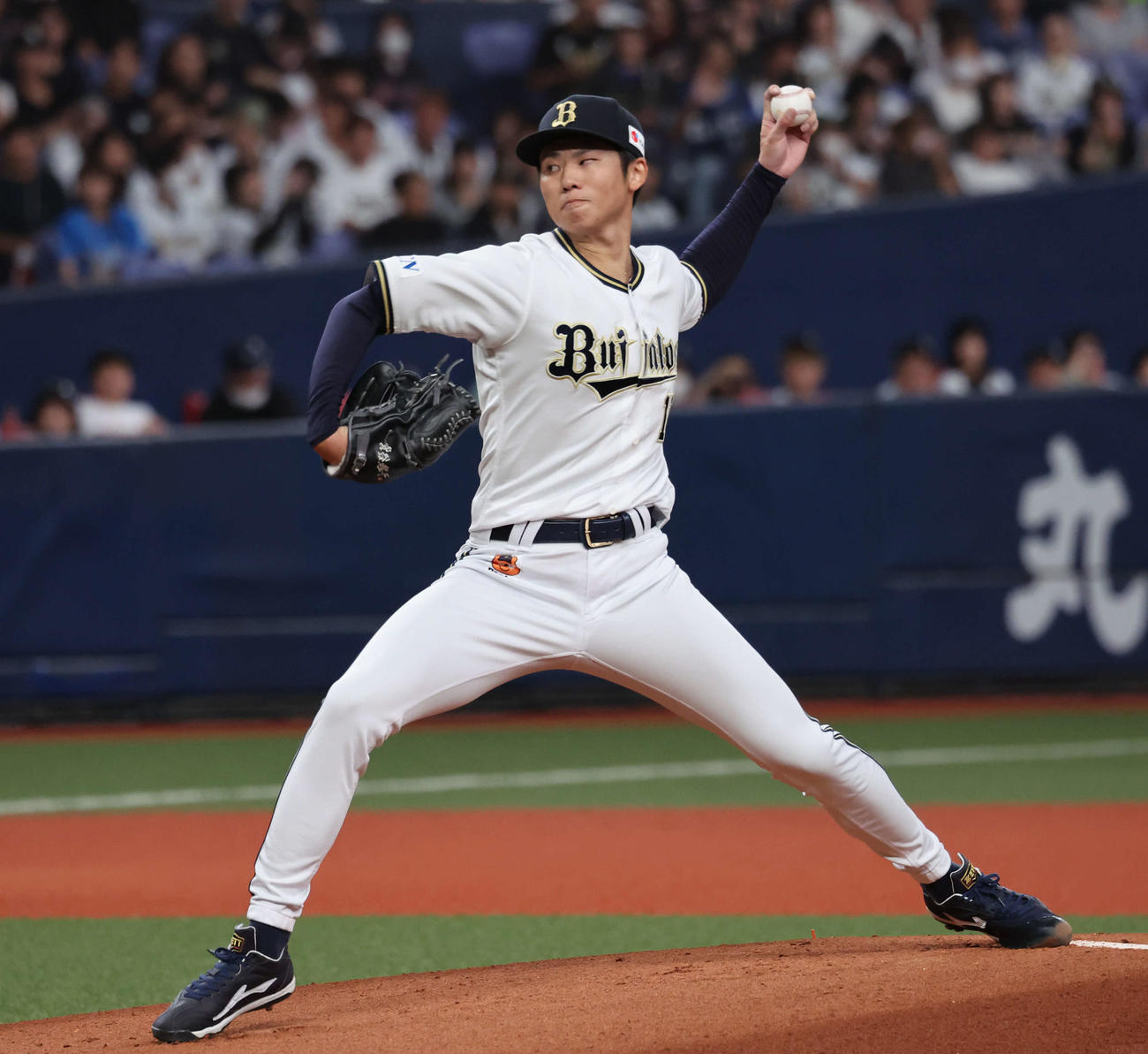 オリックス対西武　オリックス先発の曽谷（撮影・西尾就之）
