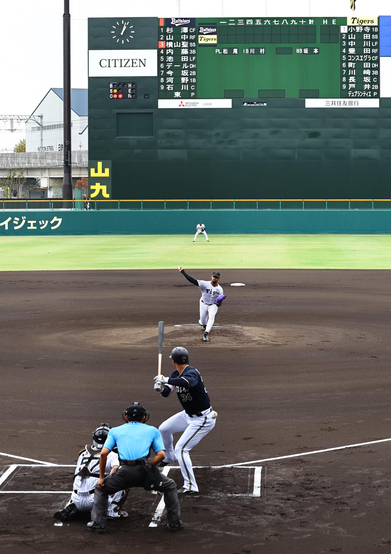 阪神対オリックス　先発デュプランティエは2回無失点と好投した（撮影・上田博志）