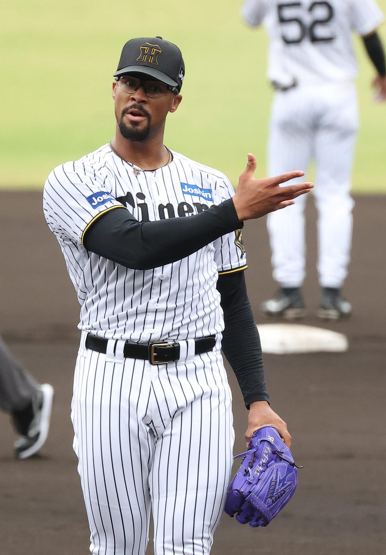 阪神対オリックス練習試合　阪神先発のデュプランティエ（撮影・上田博志）