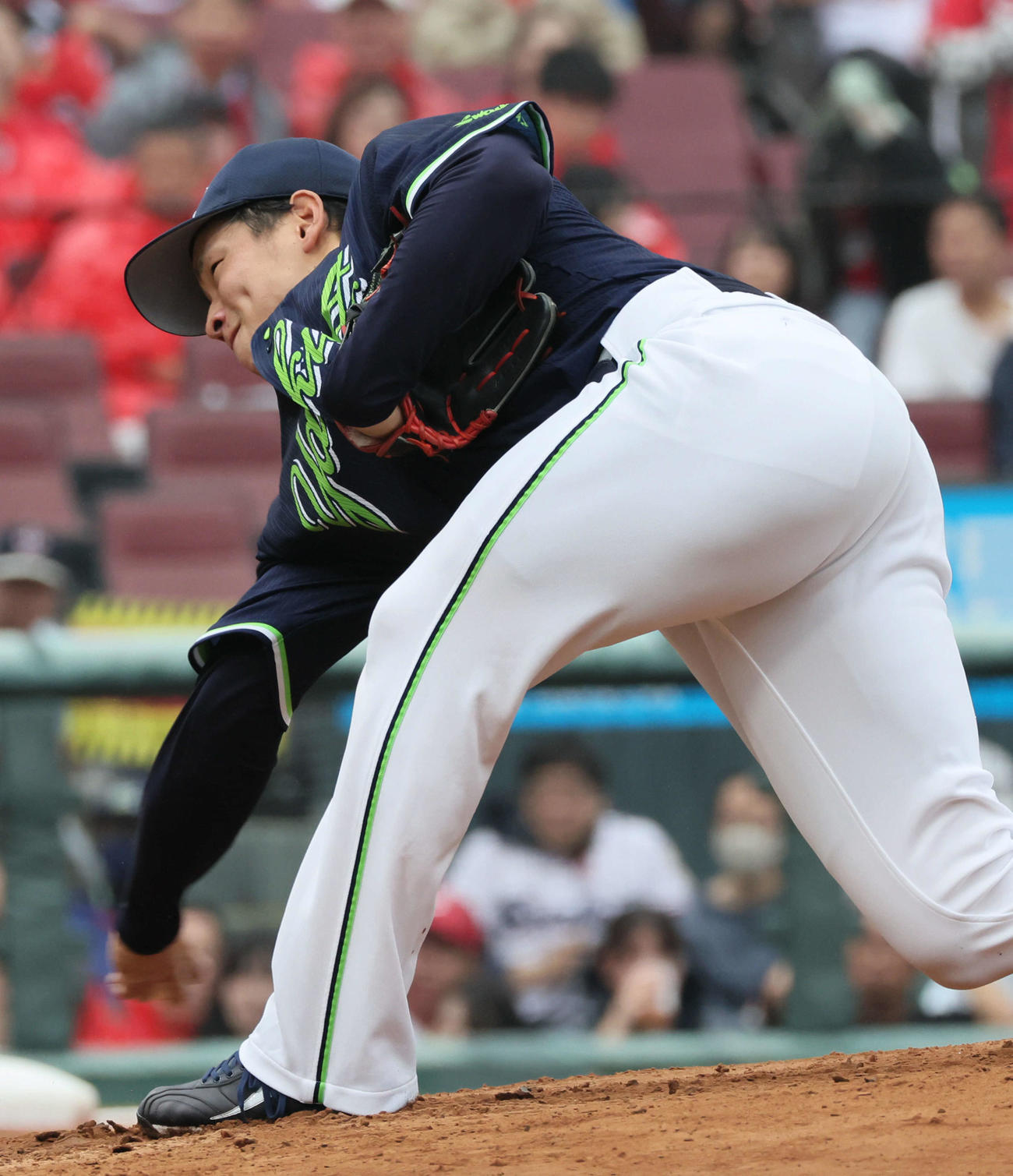 広島対ヤクルト　ヤクルト先発の下川（撮影・加藤孝規）