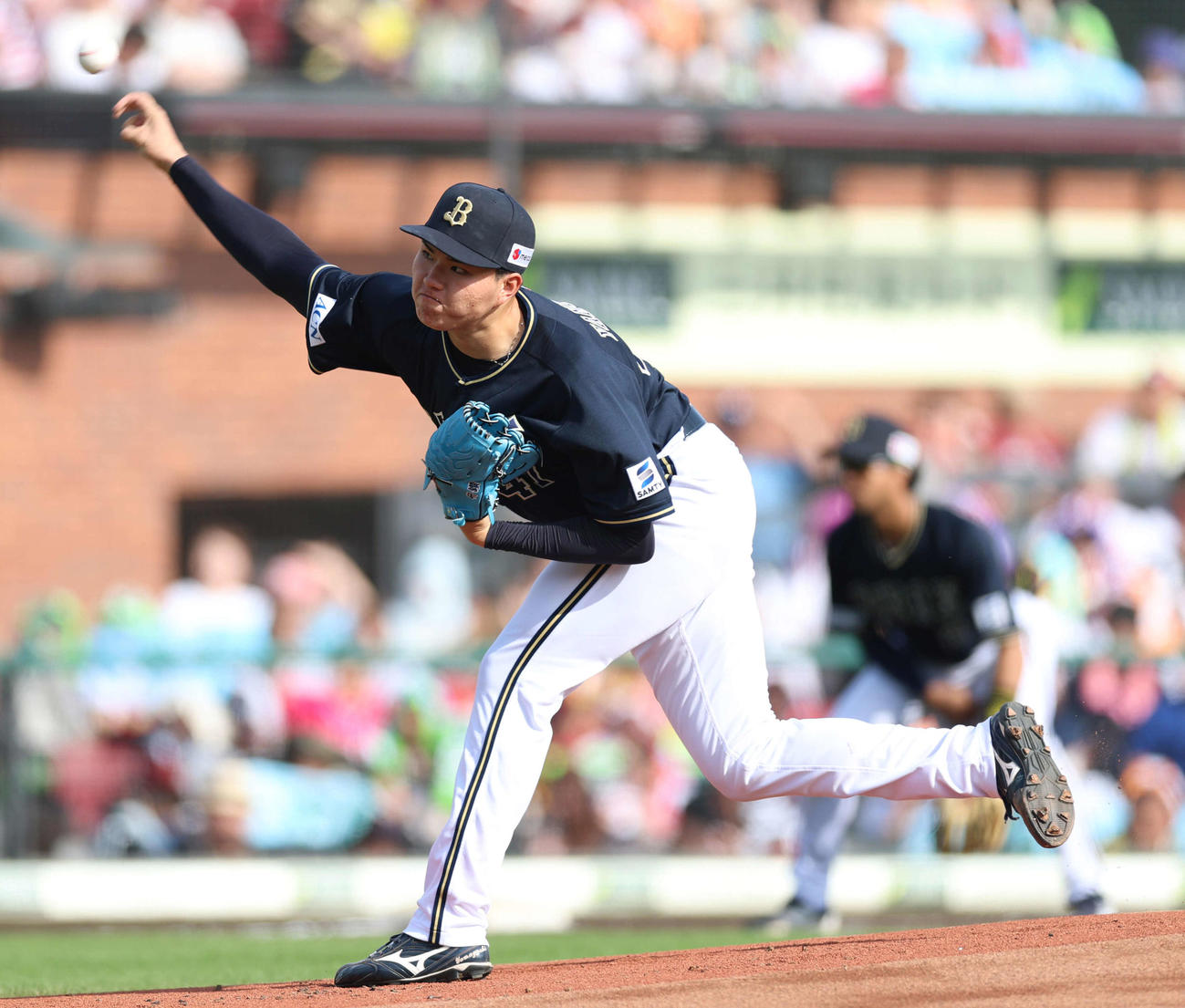 楽天対オリックス　先発し力投するオリックス山口（撮影・増田悦実）