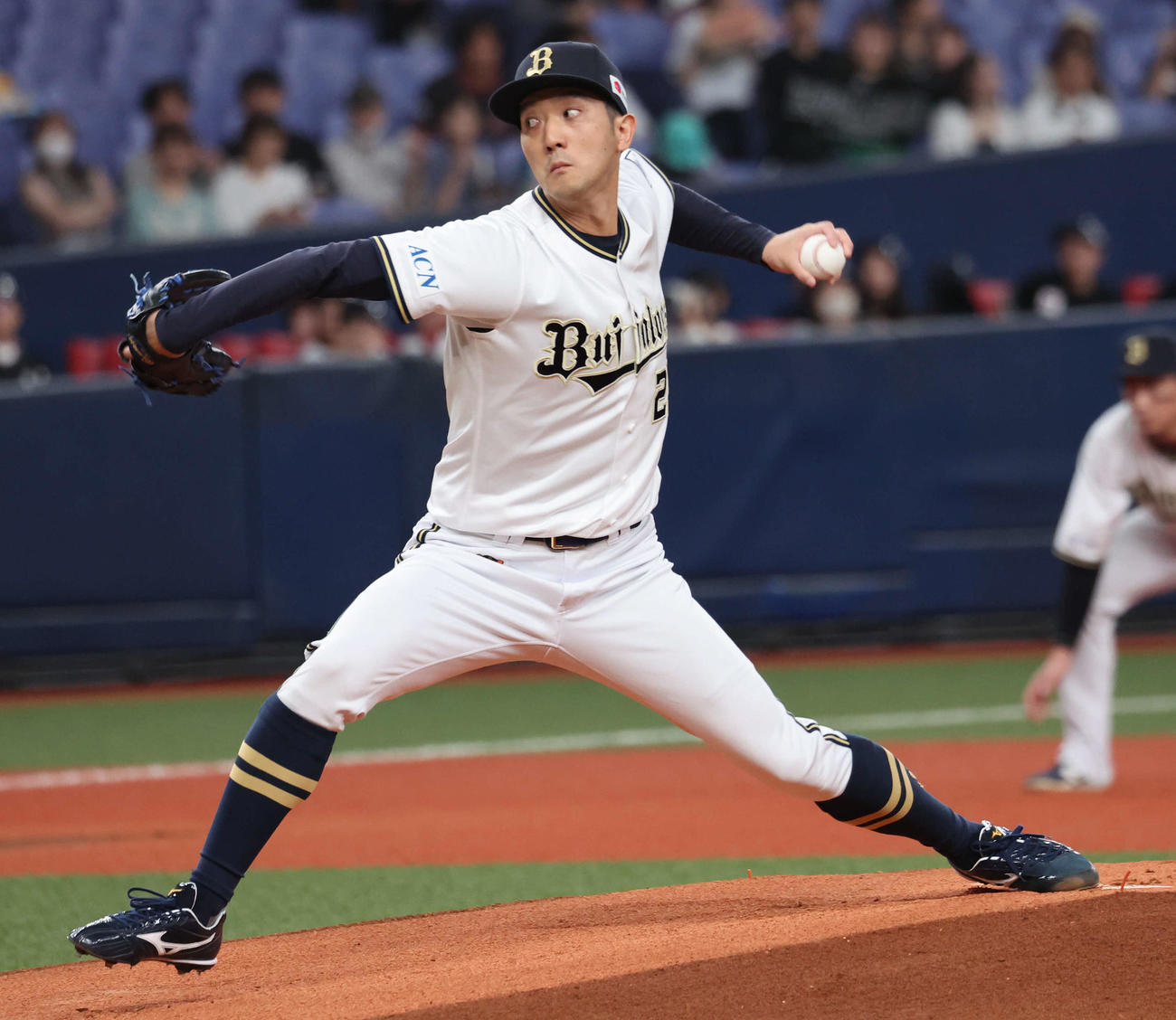 オリックス田嶋大樹（2025年9月16日撮影）
