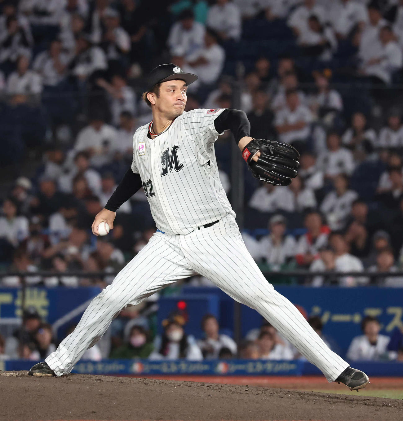 ロッテ国吉佑樹（2024年10月3日撮影）