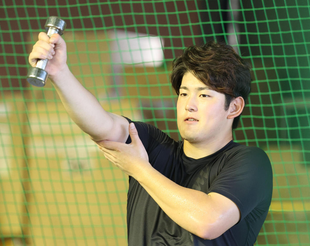 ソフトバンク風間球打（2023年9月16日撮影）