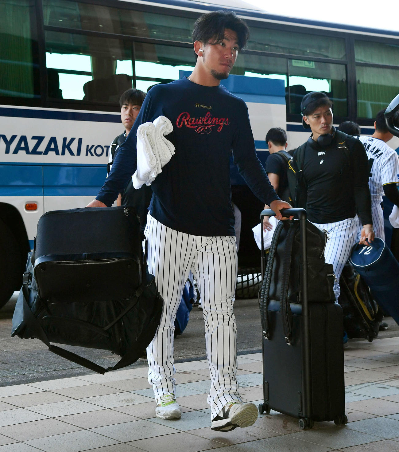 阪神対中日　宮崎でチームに合流した阪神伊藤将（撮影・岩下翔太）