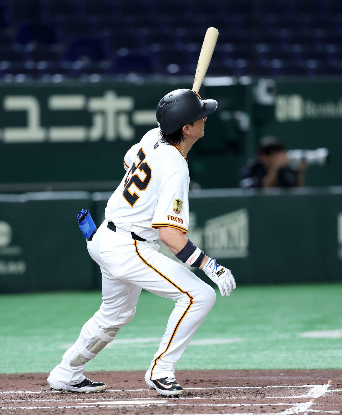 巨人対ヤマハ　3回表巨人無死、小林は左越えソロ本塁打を放つ（撮影・鈴木正人）