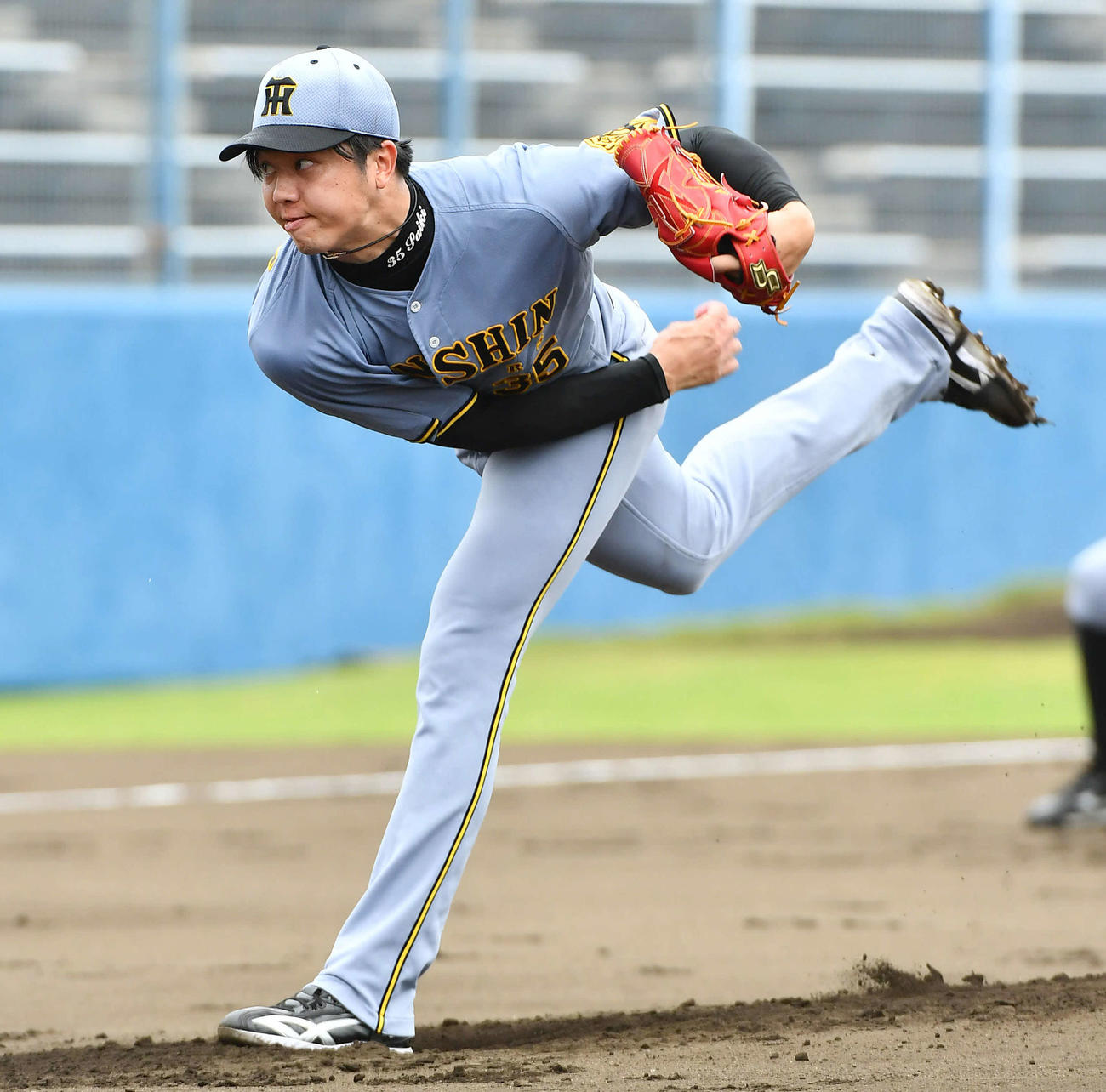 西武対阪神　阪神先発の才木（撮影・岩下翔太）
