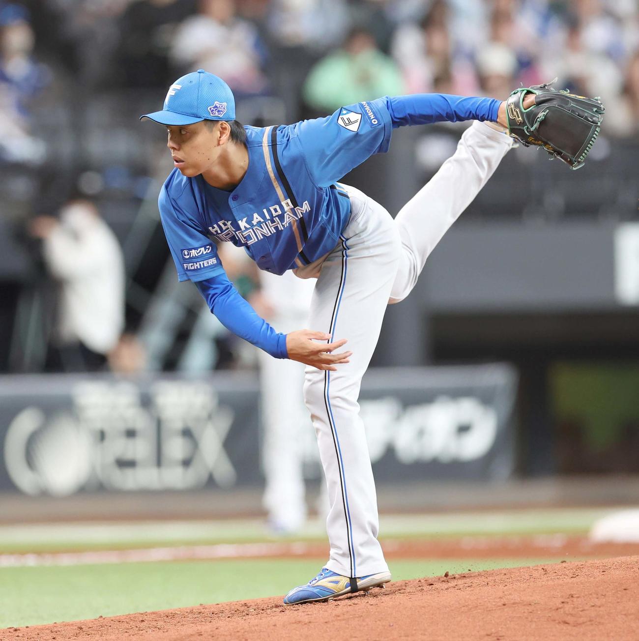 日本ハム紅白戦　3回に紅組3番手で登板の杉浦（撮影・黒川智章）