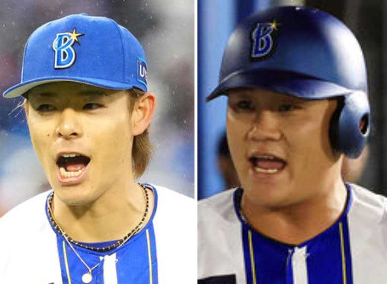 左からDeNA中川颯、益子京右