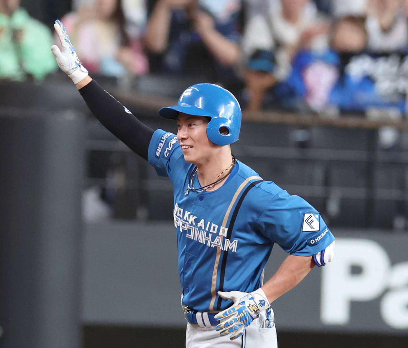 日本ハム松本剛（2025年10月8日撮影）