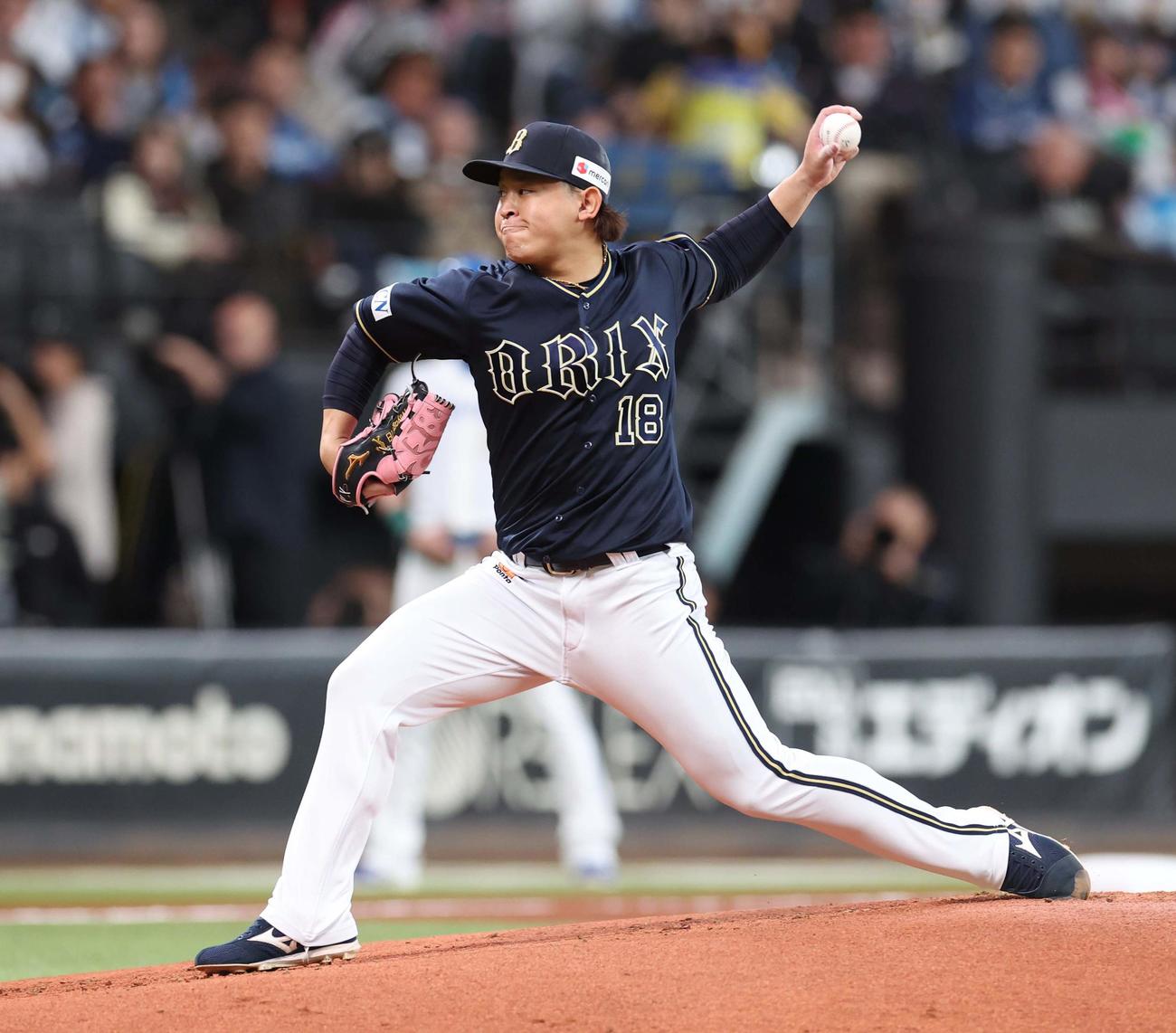 日本ハム対オリックス　オリックス先発の宮城（撮影・黒川智章）