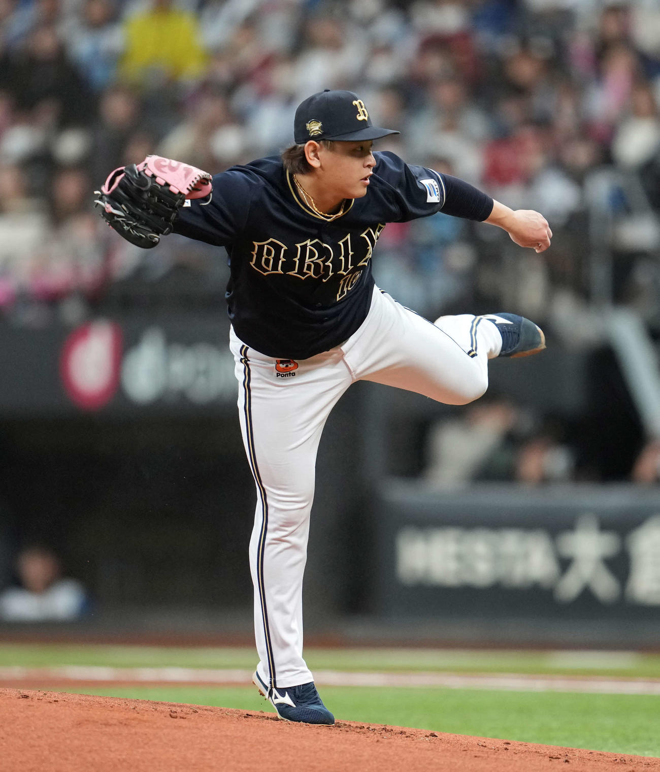 日本ハム対オリックス　オリックス先発の宮城（撮影・井上学）