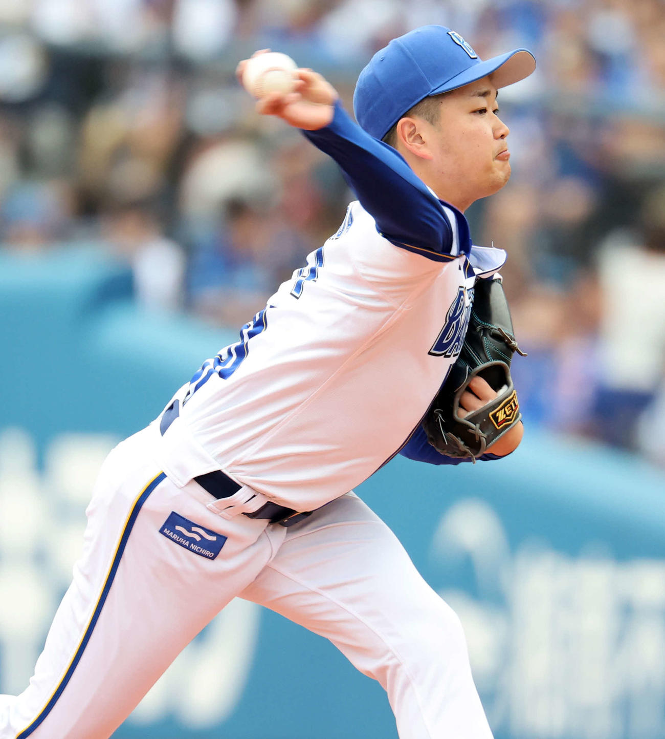 DeNA対巨人　2回表巨人の攻撃で登板した石田裕（撮影・浅見桂子）