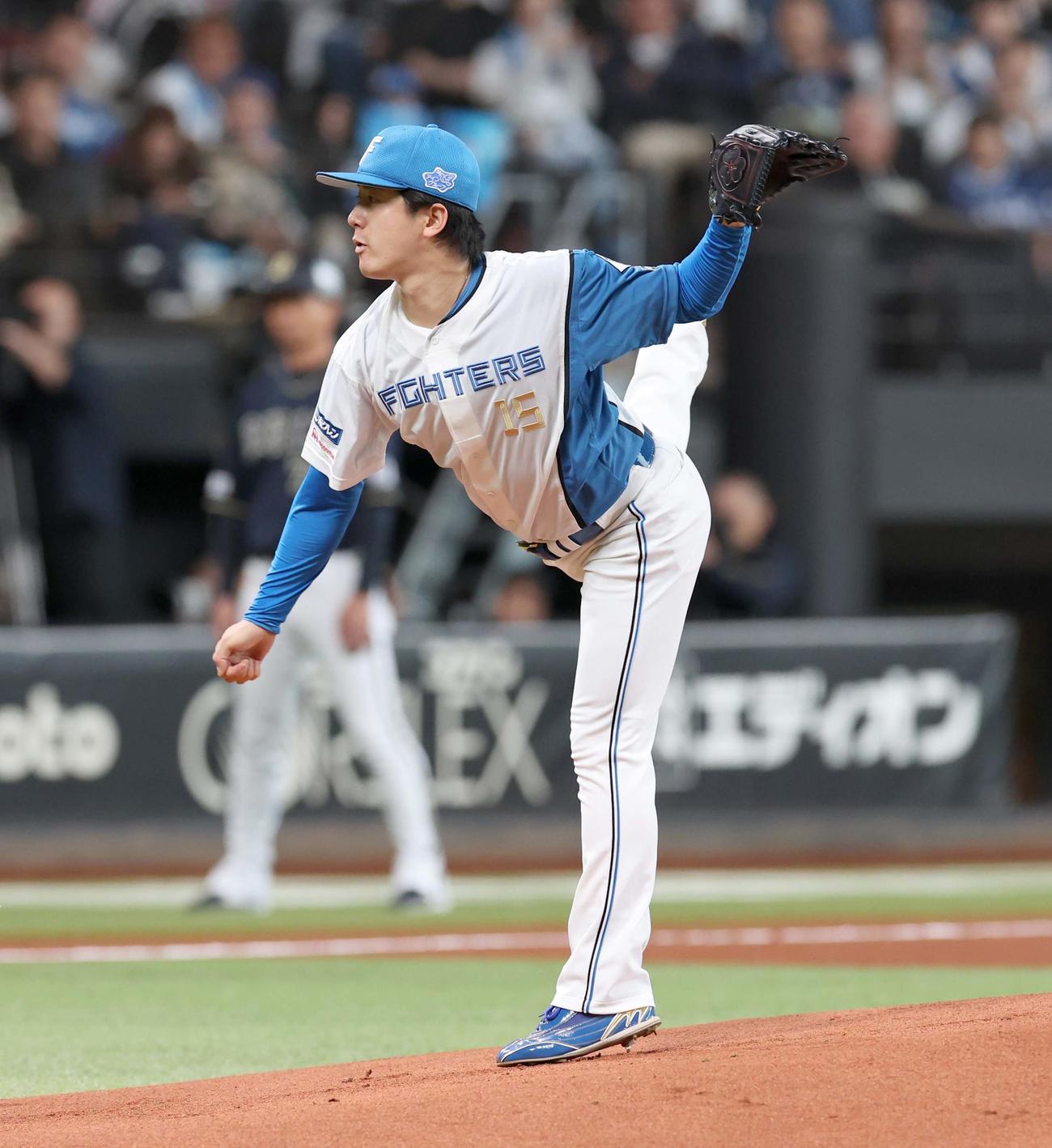 日本ハム対オリックス　日本ハム先発の北山（撮影・黒川智章）