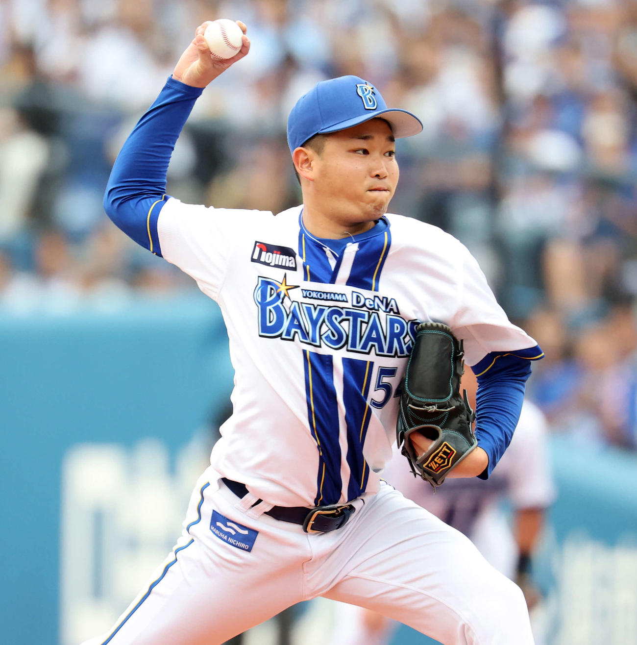 DeNA対巨人　2回表巨人の攻撃で登板した石田裕（撮影・浅見桂子）