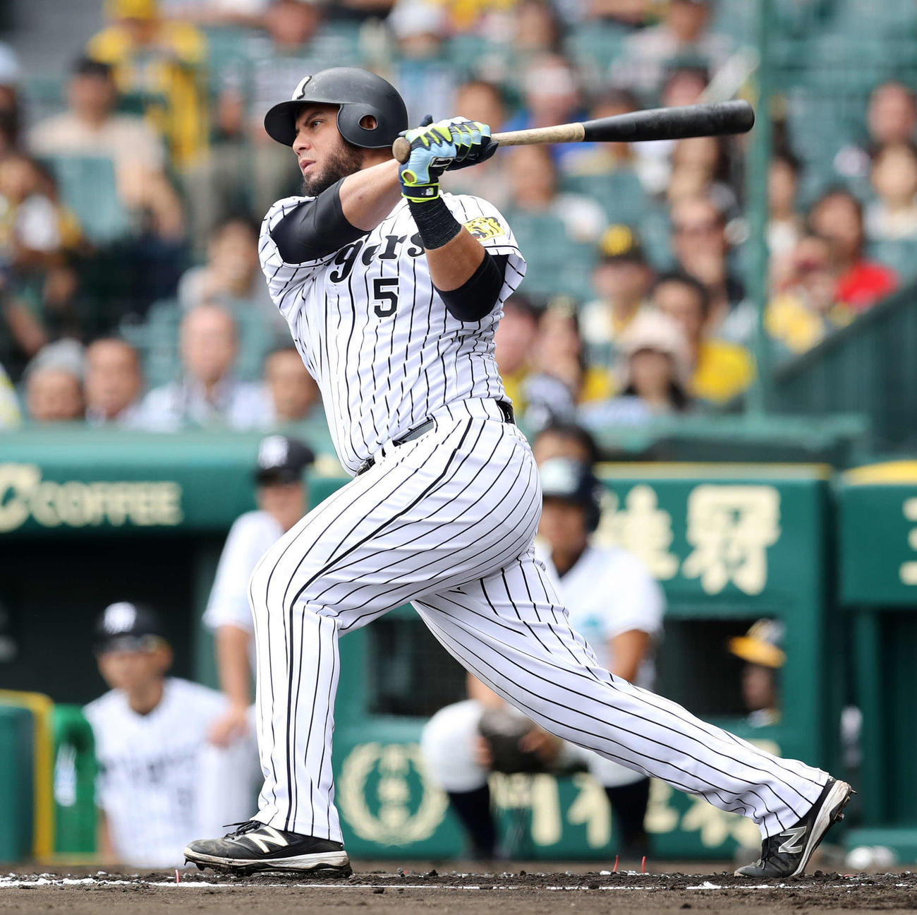 阪神時代のマウロ・ゴメス（16年10月撮影）