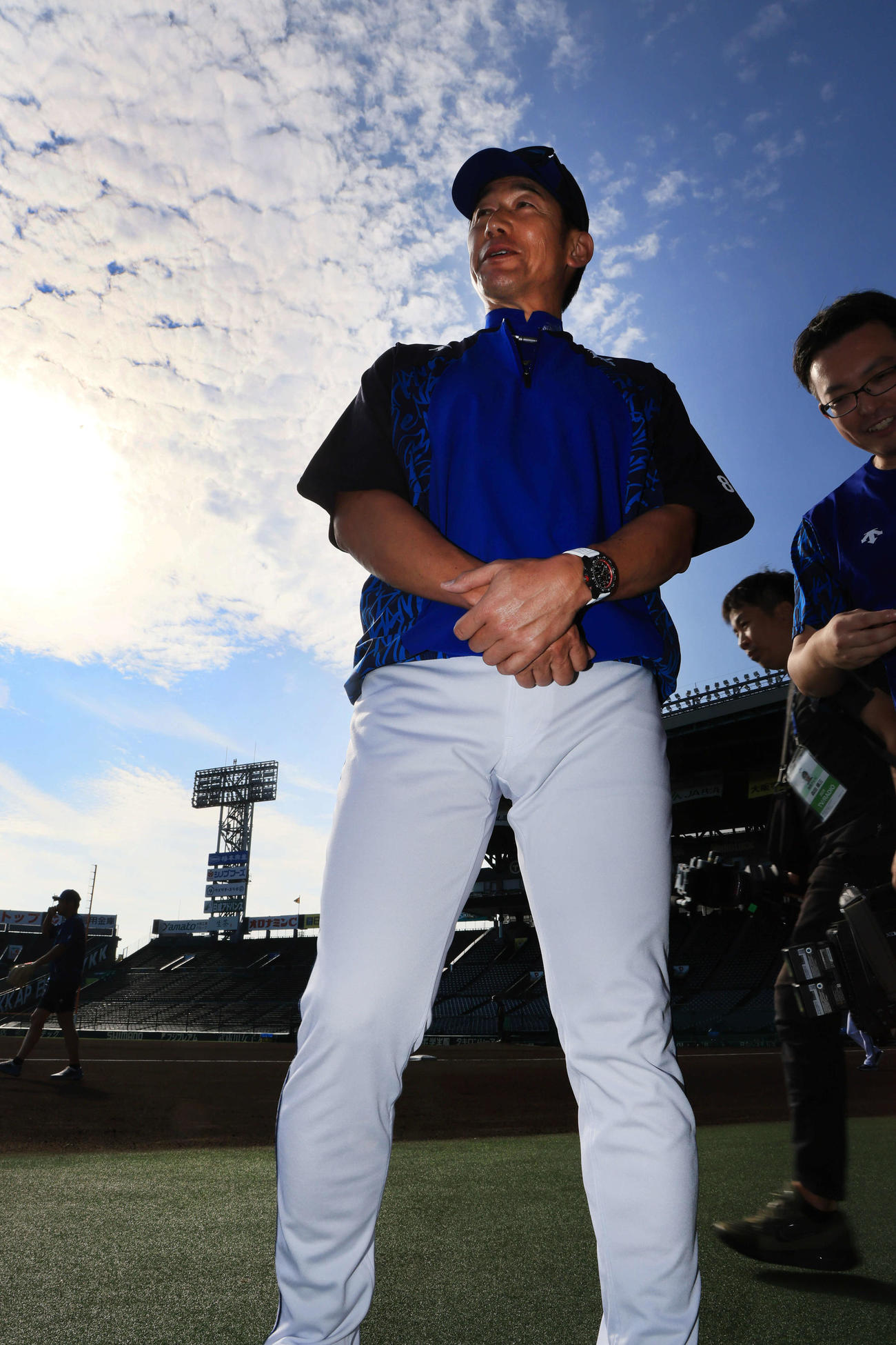 CSファイナルに向けて意気込みを語るDeNA三浦監督（撮影・宮崎幸一）