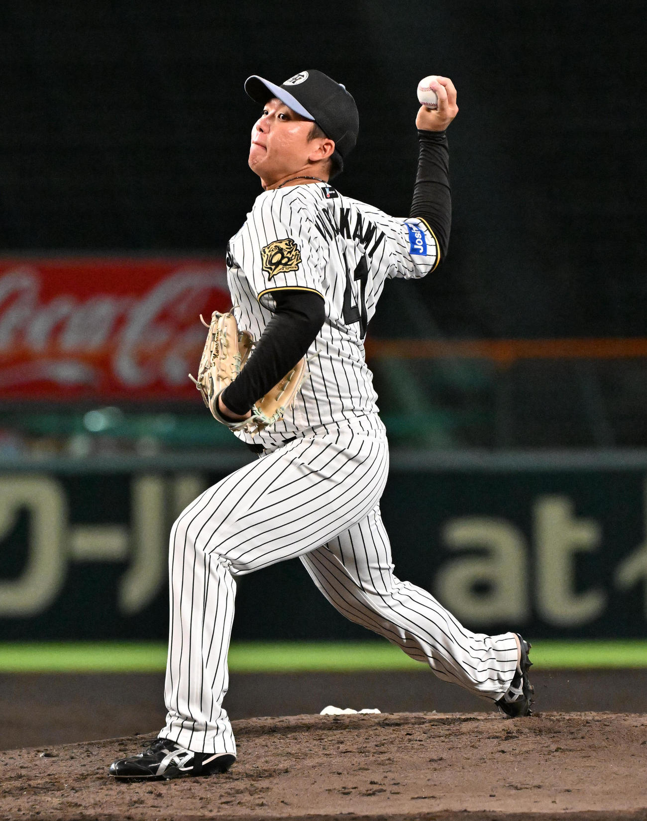 阪神村上頌樹（2025年10月13日撮影）