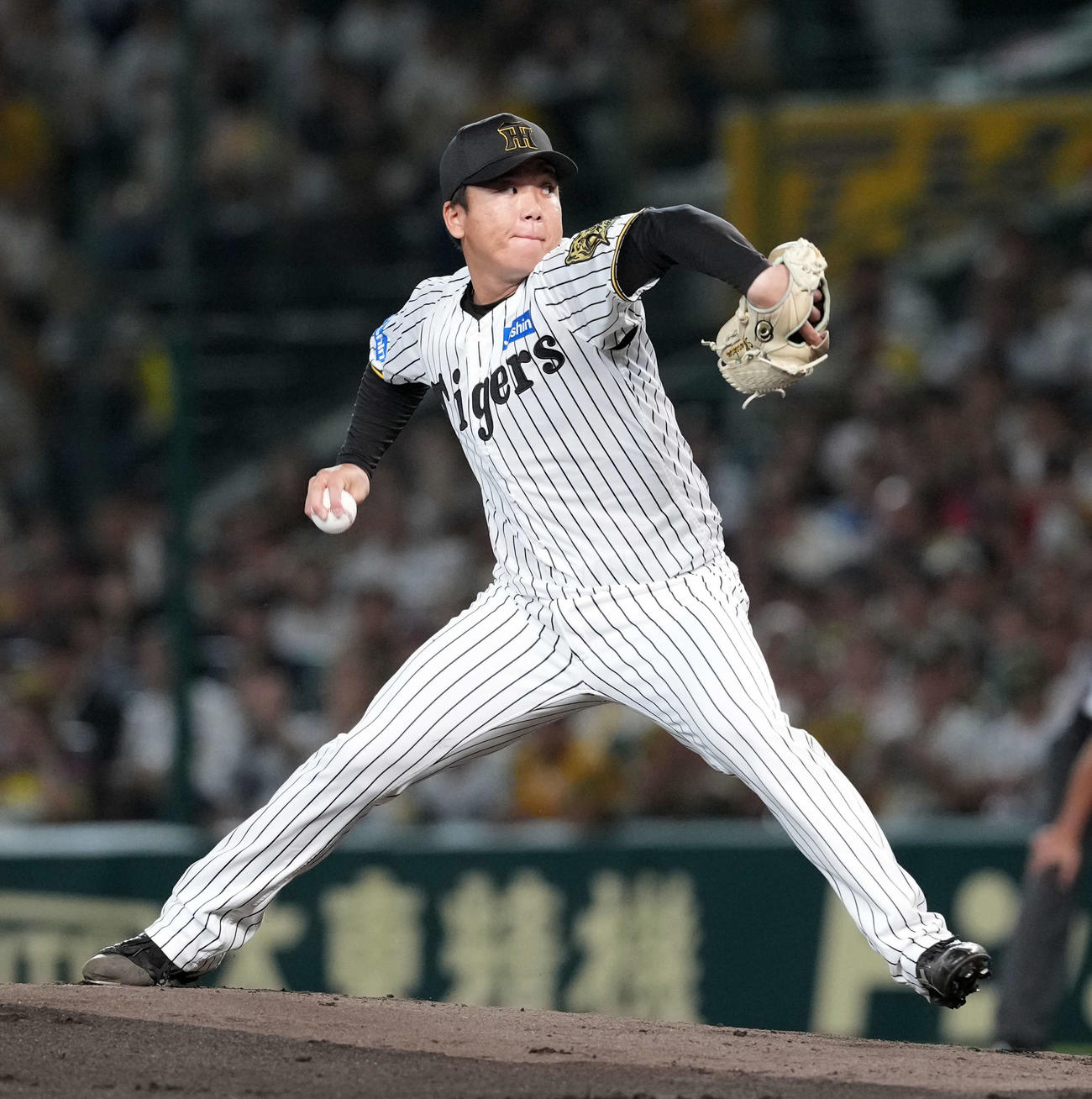 阪神対DeNA　阪神の先発村上（撮影・たえ見朱実）