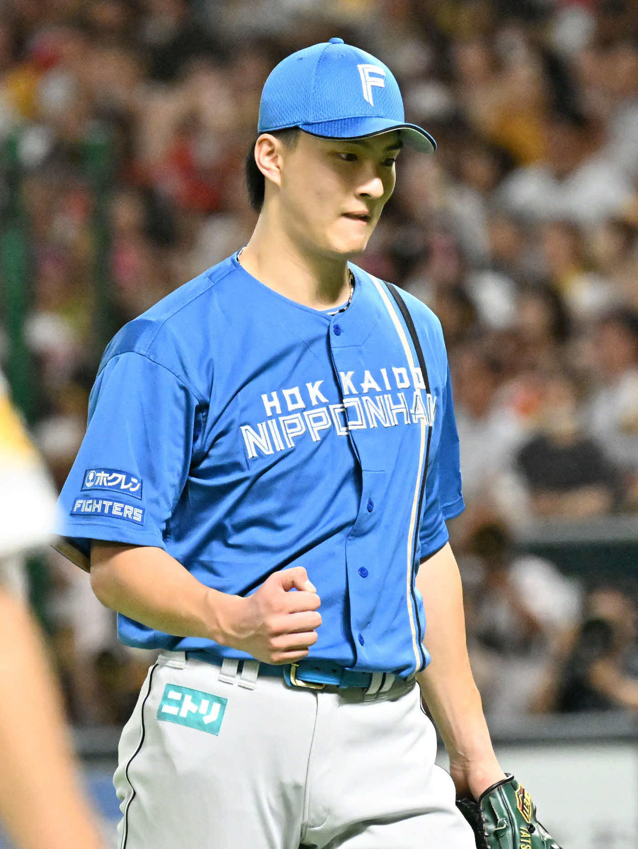 ソフトバンク対日本ハム　6回まで無失点の好投を見せる達（撮影・林敢治）