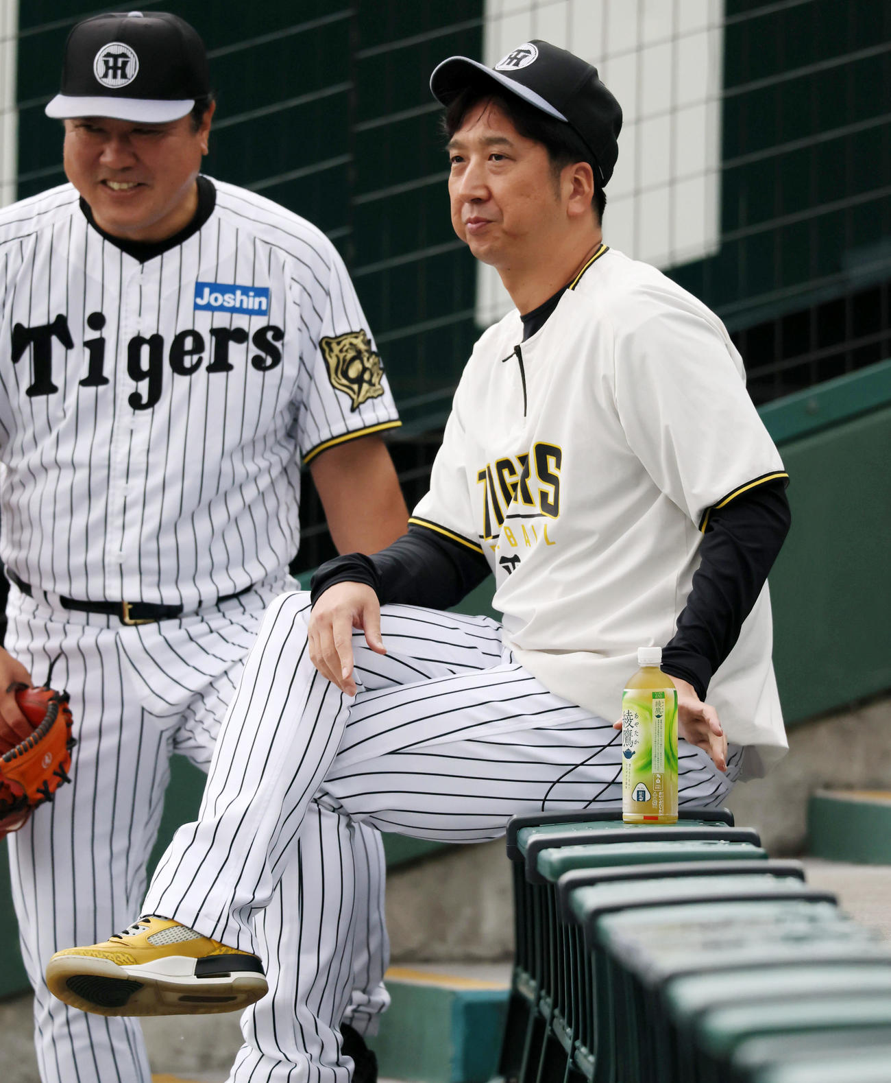 阪神対DeNA　練習を見る阪神藤川監督（撮影・加藤哉）