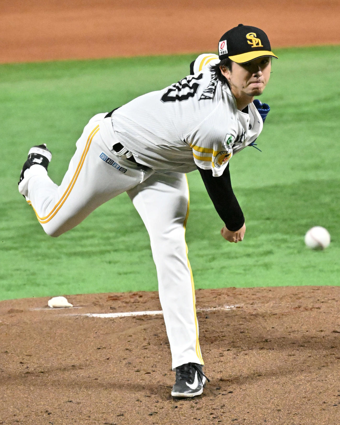 ソフトバンク上沢直之（2025年10月10日撮影）