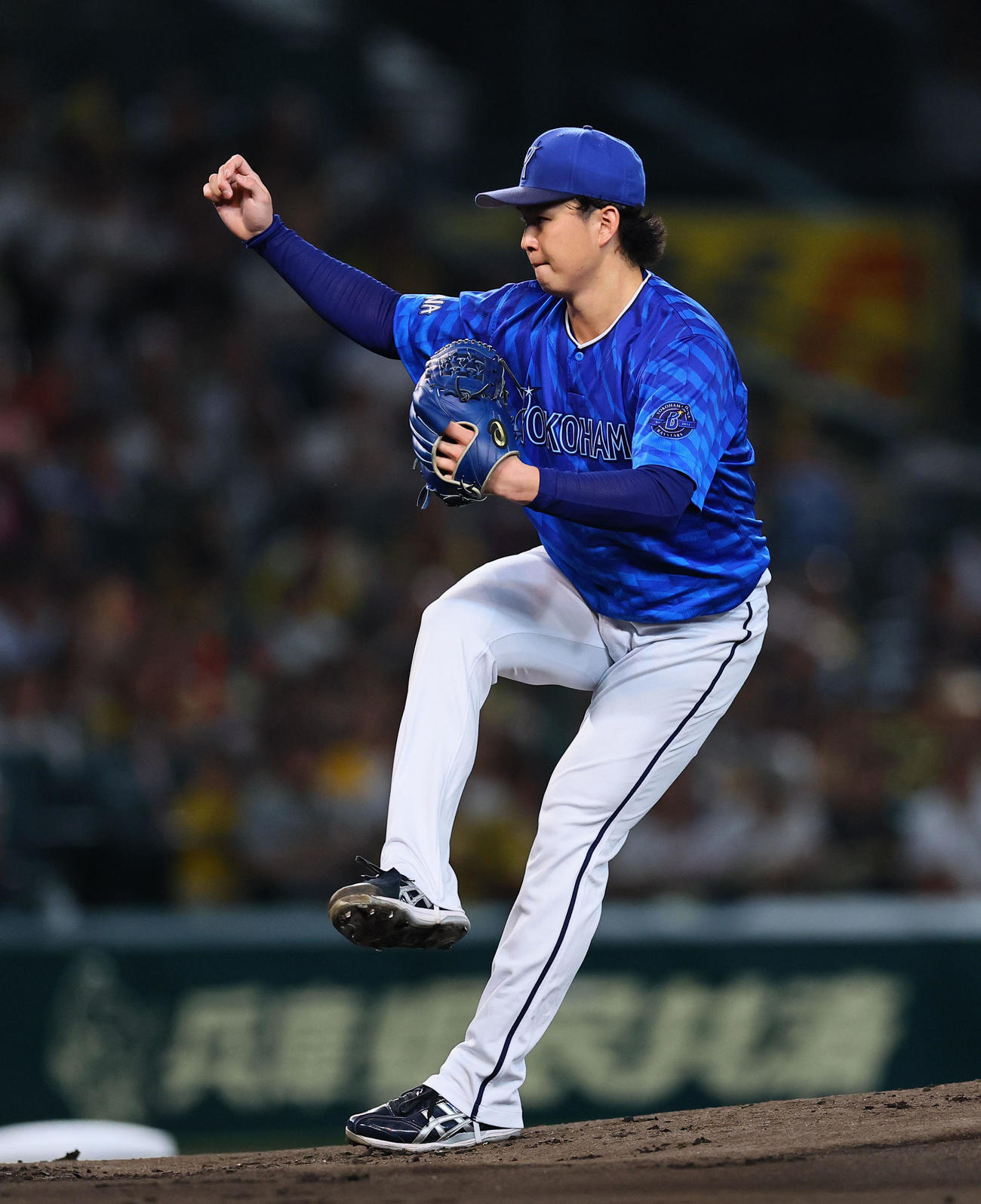 阪神対DeNA DeNA先発の竹田（撮影・藤尾明華）