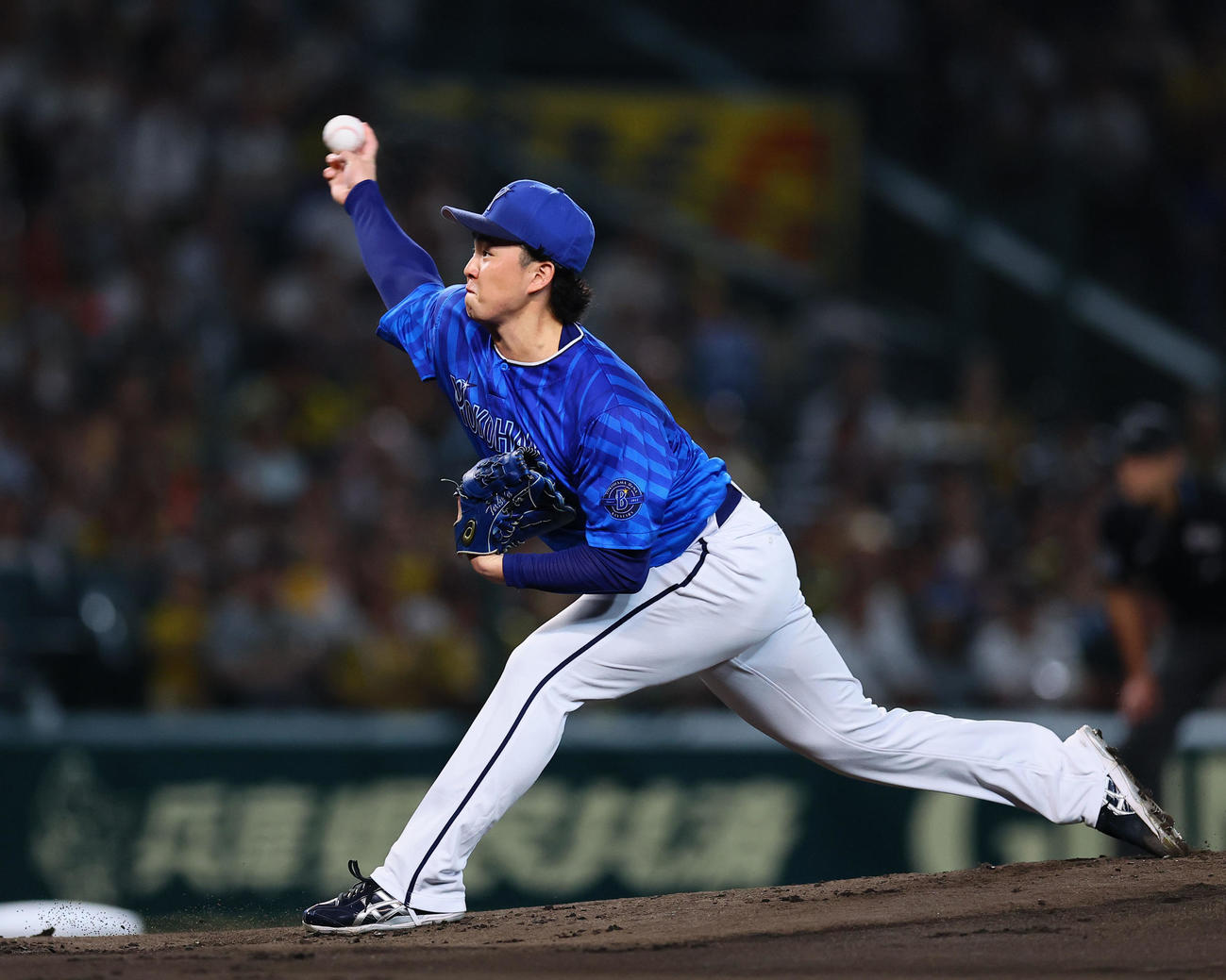 阪神対DeNA DeNA先発の竹田（撮影・藤尾明華）