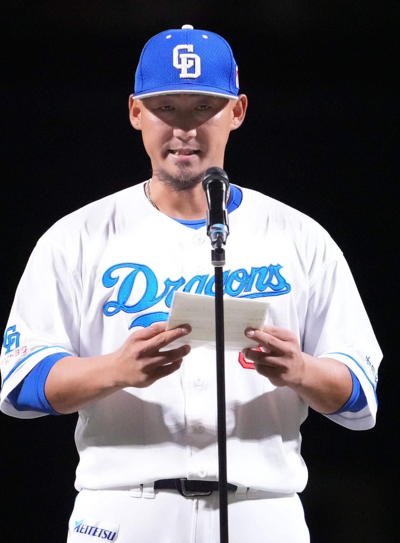 中田翔（2025年9月19日撮影）