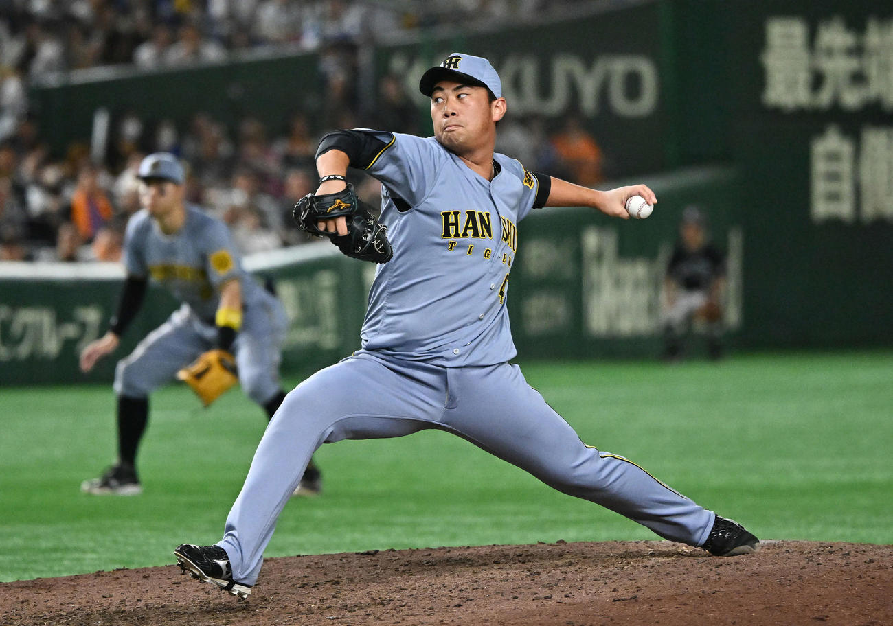 阪神桐敷拓馬（2025年9月13日撮影）