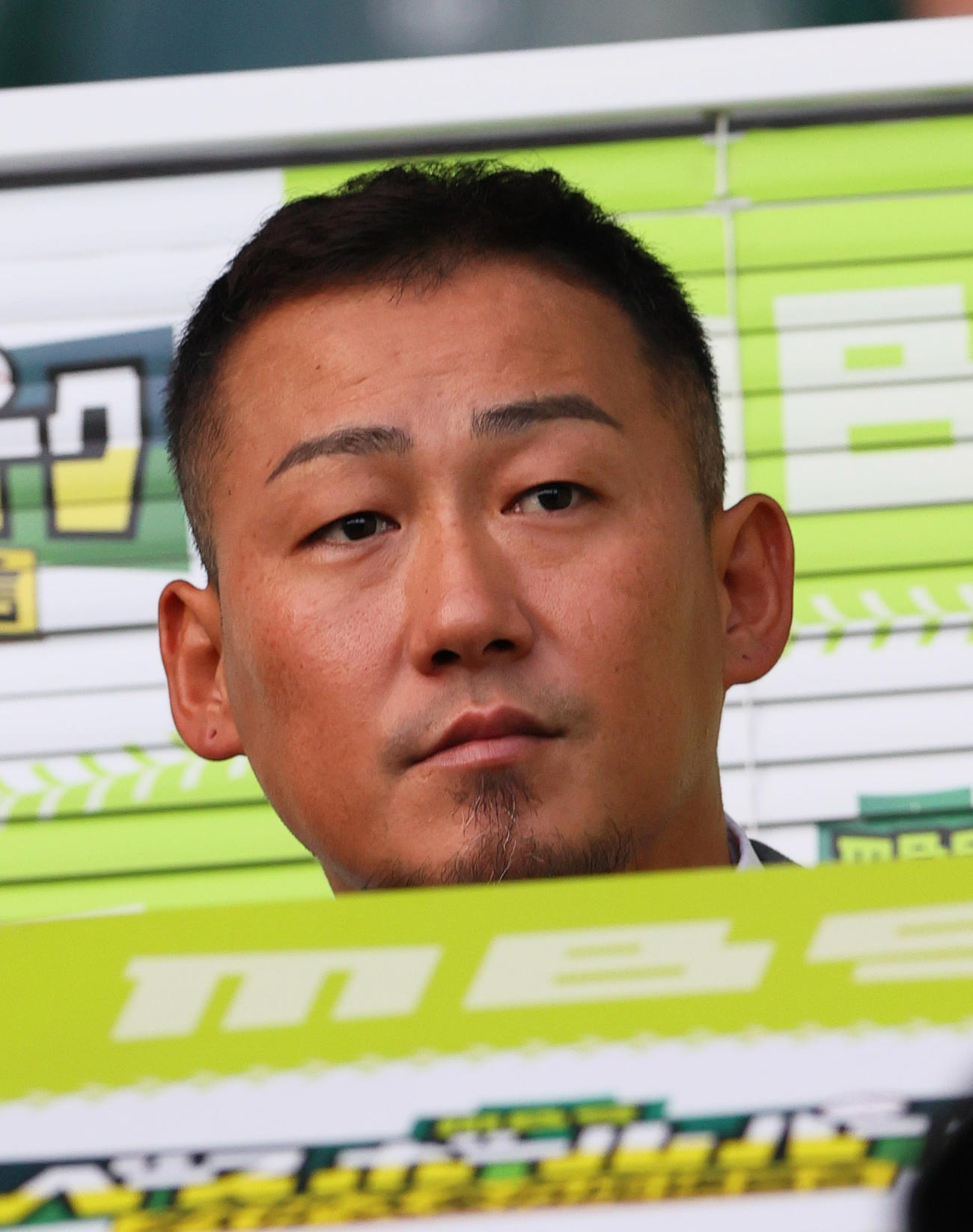 阪神対DeNA　テレビの解説を務める中田翔氏（撮影・上山淳一）