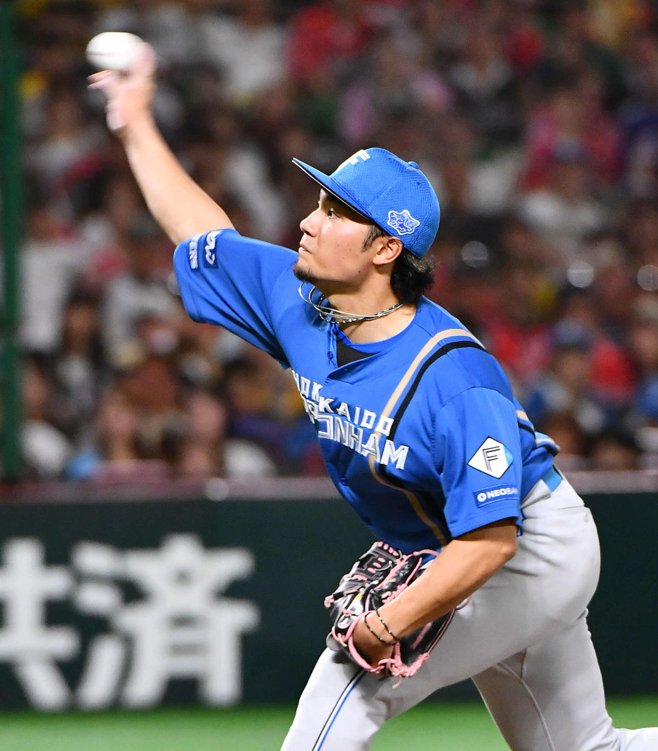 ソフトバンク対日本ハム　日本ハム先発の伊藤（撮影・岩下翔太）
