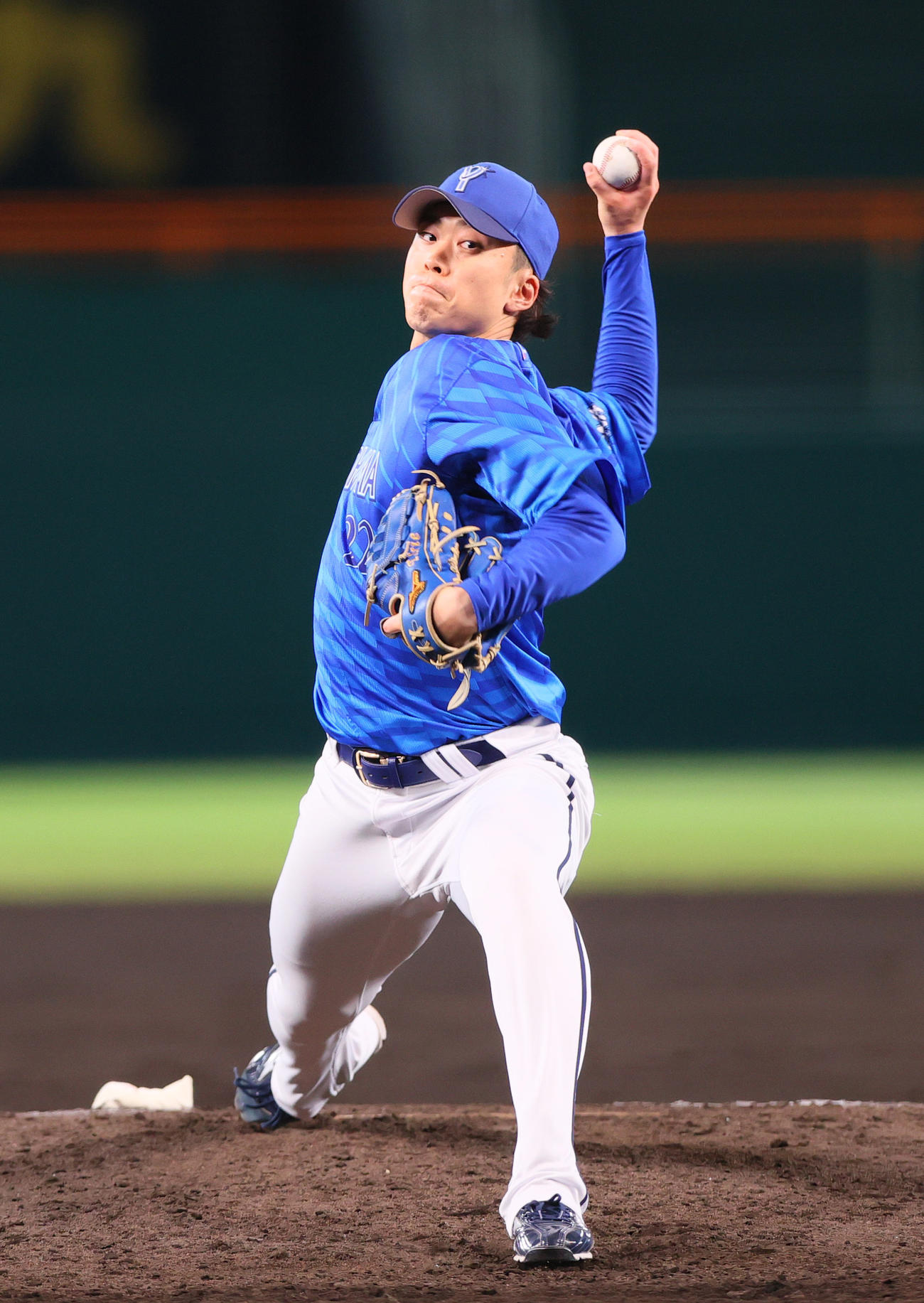 阪神対DeNA 8回裏に登板する入江（撮影・上山淳一）