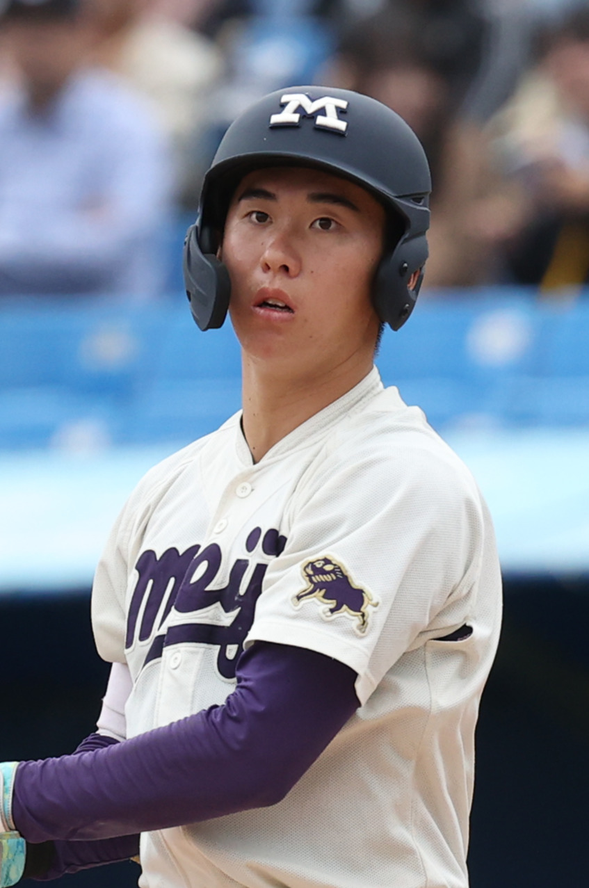 明大・小島大河（2025年10月撮影）