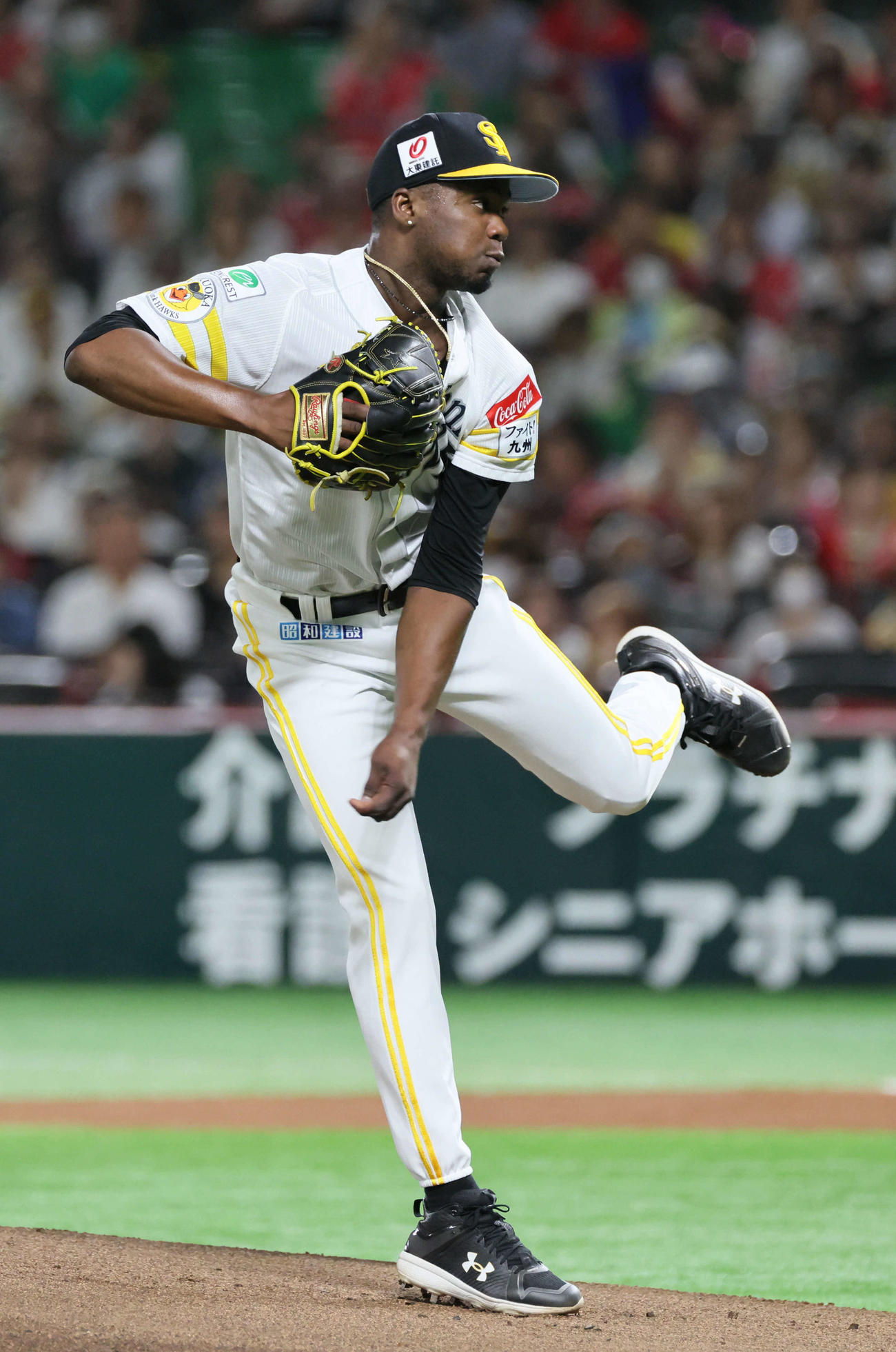ソフトバンク対日本ハム　ソフトバンク先発のモイネロ（撮影・加藤孝規）