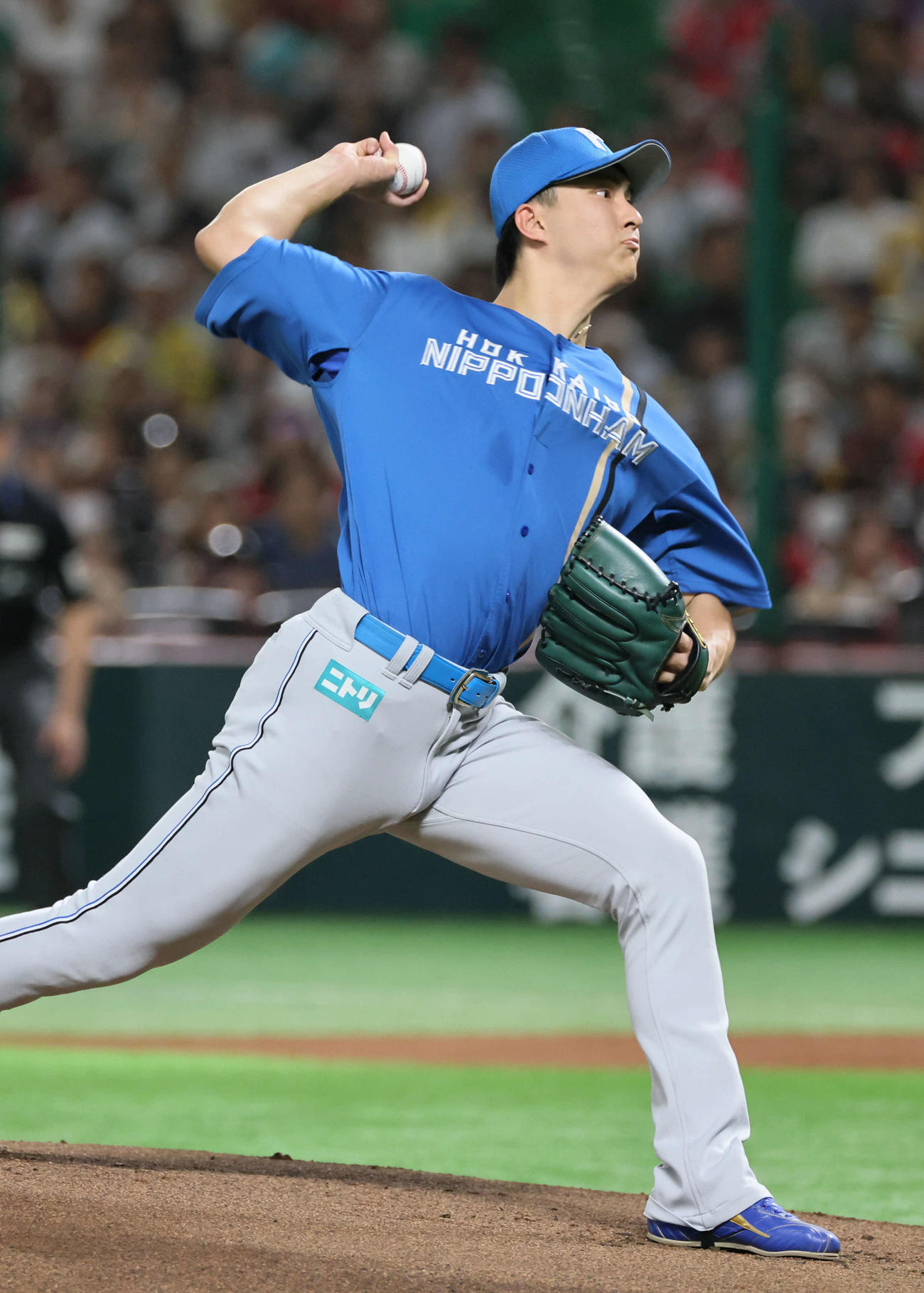 ソフトバンク対日本ハム　日本ハム先発の達（撮影・加藤孝規）