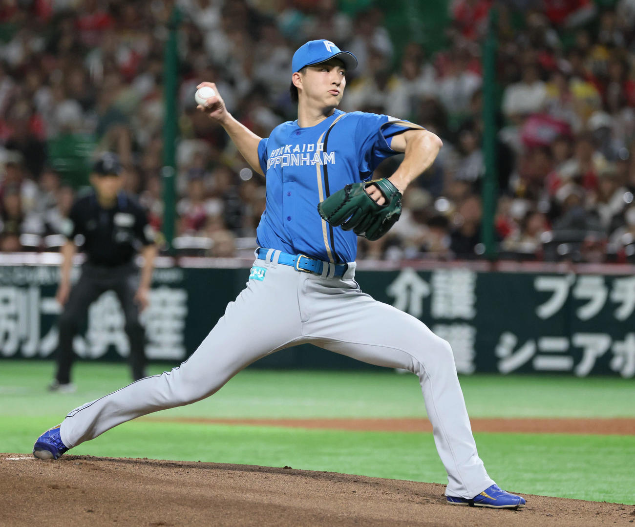 ソフトバンク対日本ハム　日本ハム先発の達（撮影・加藤孝規）