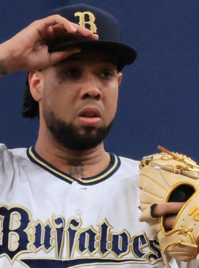 オリックスのエスピノーザ（2025年10月撮影）