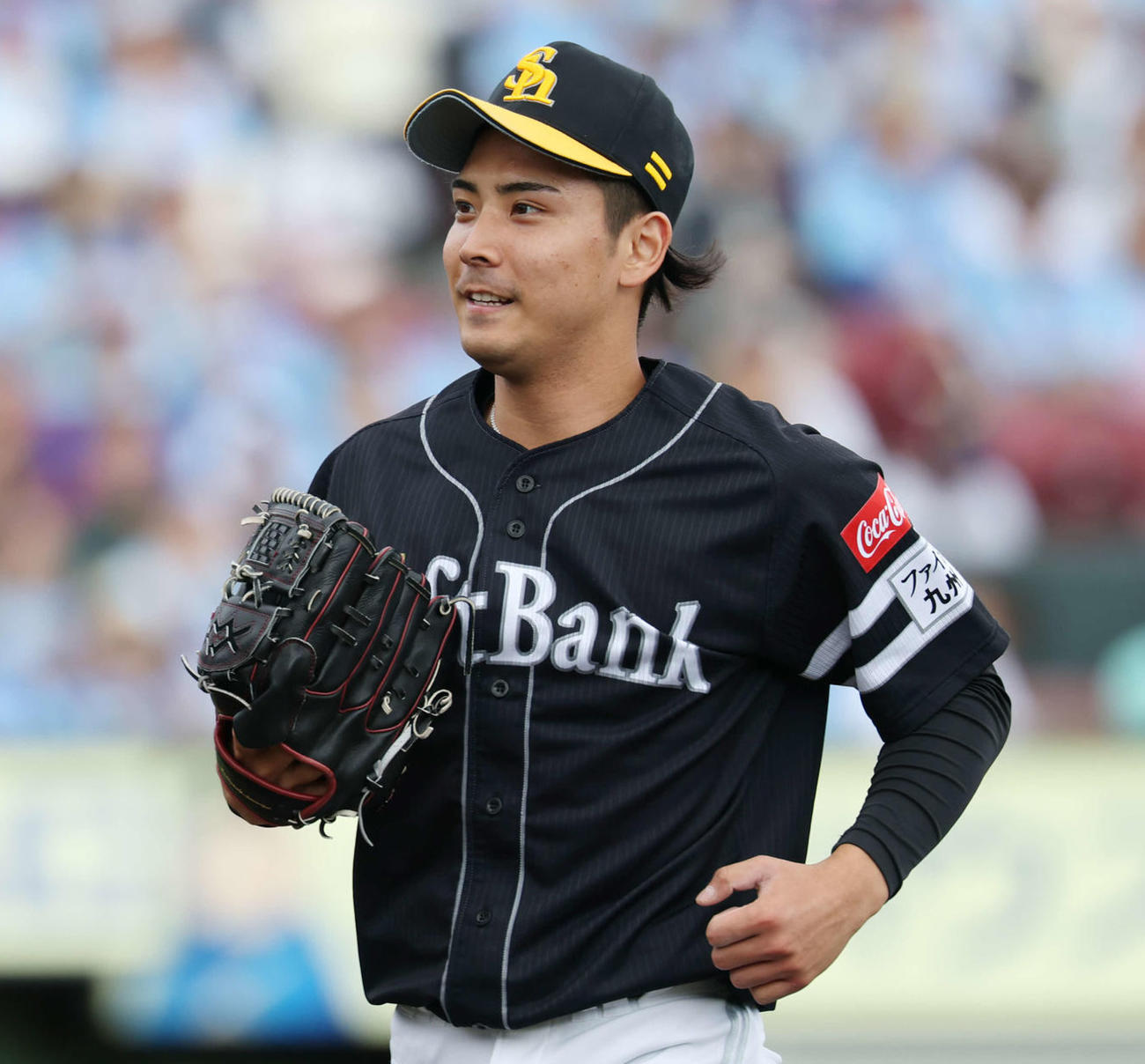 ソフトバンク大野稼頭央（2025年6月1日撮影）